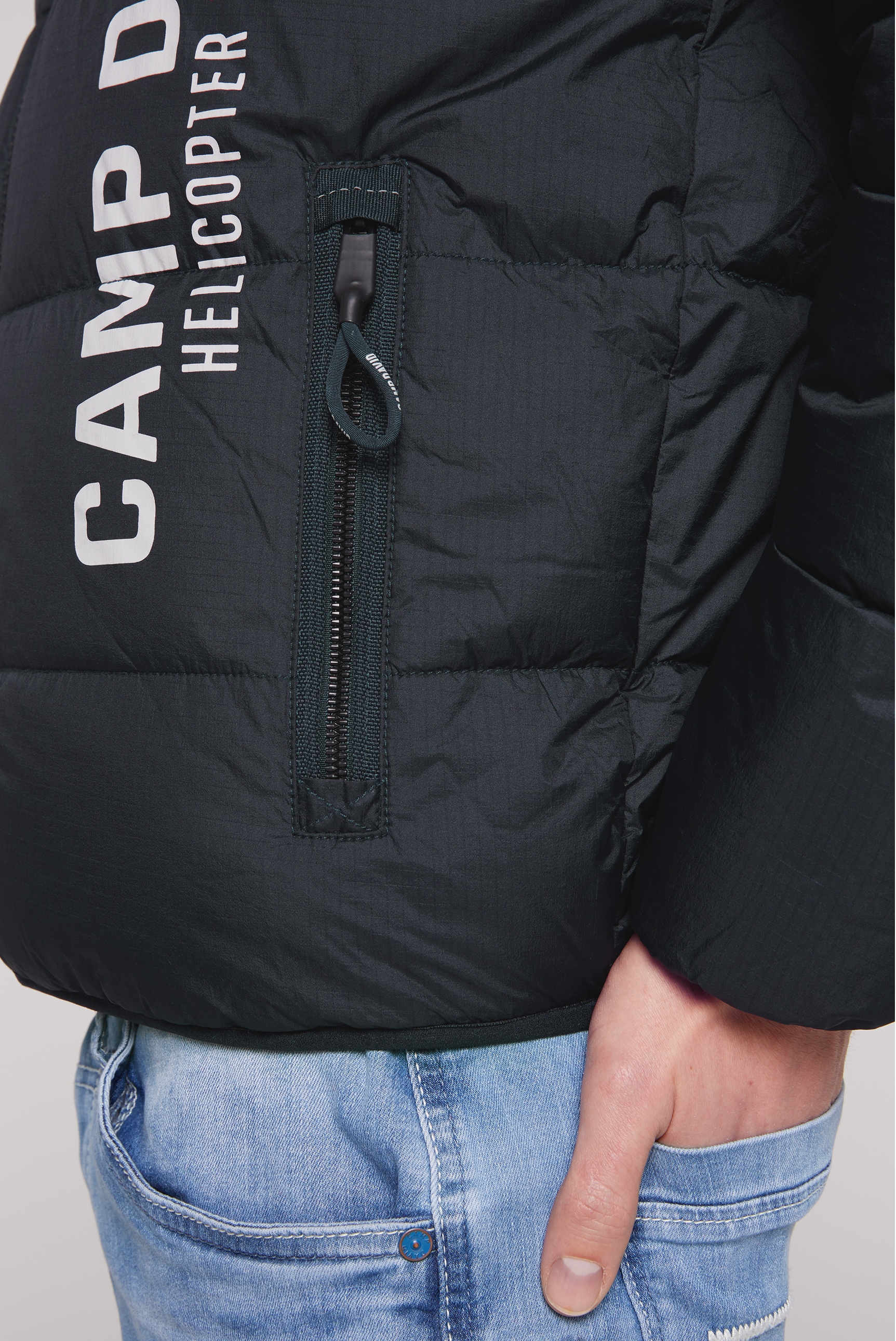 CAMP DAVID Outdoorjacke, mit Kapuze, mit Windbreaker-Bündchen im Ärmel