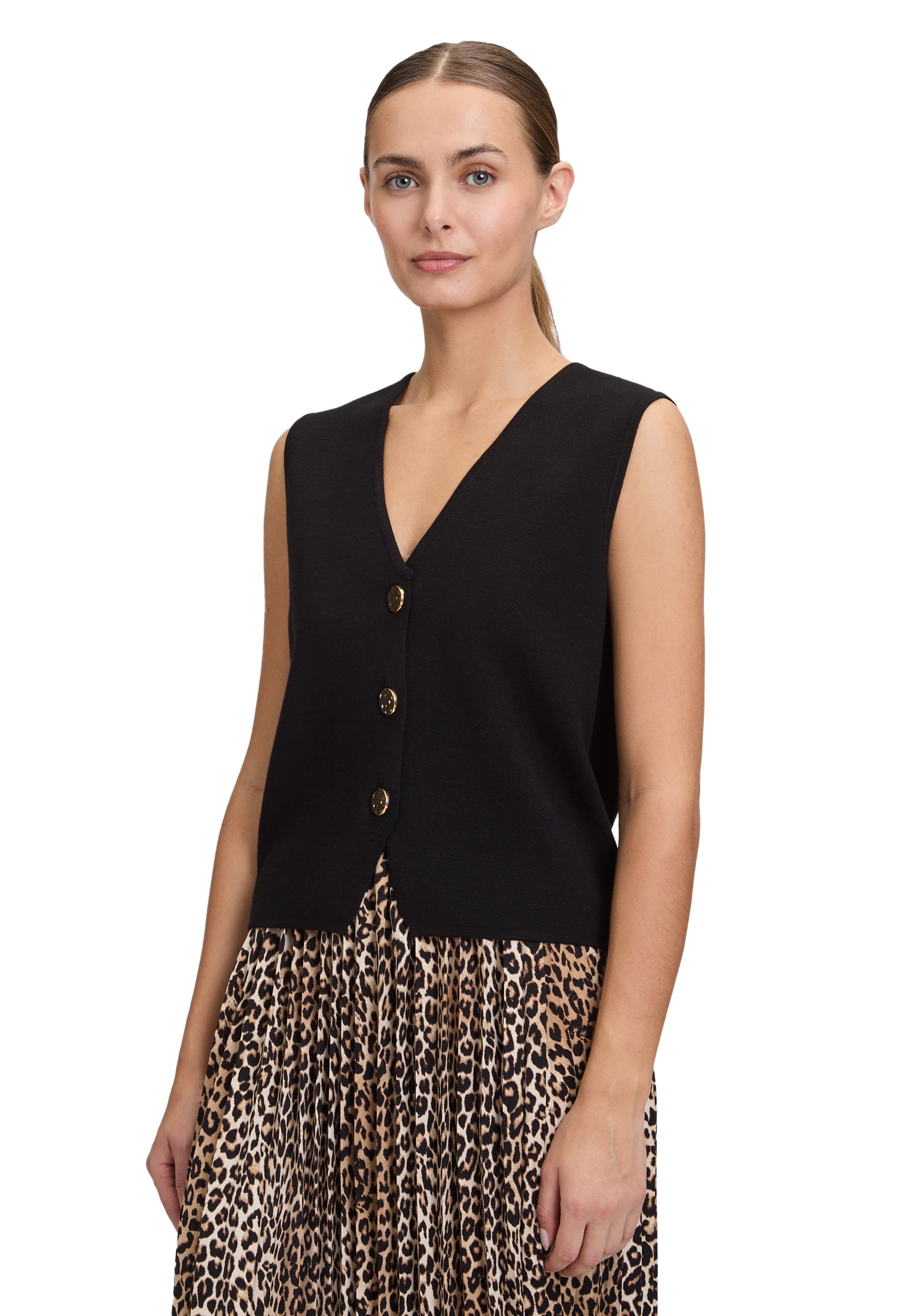 Betty Barclay Strickjacke »Strickweste mit Knöpfen«