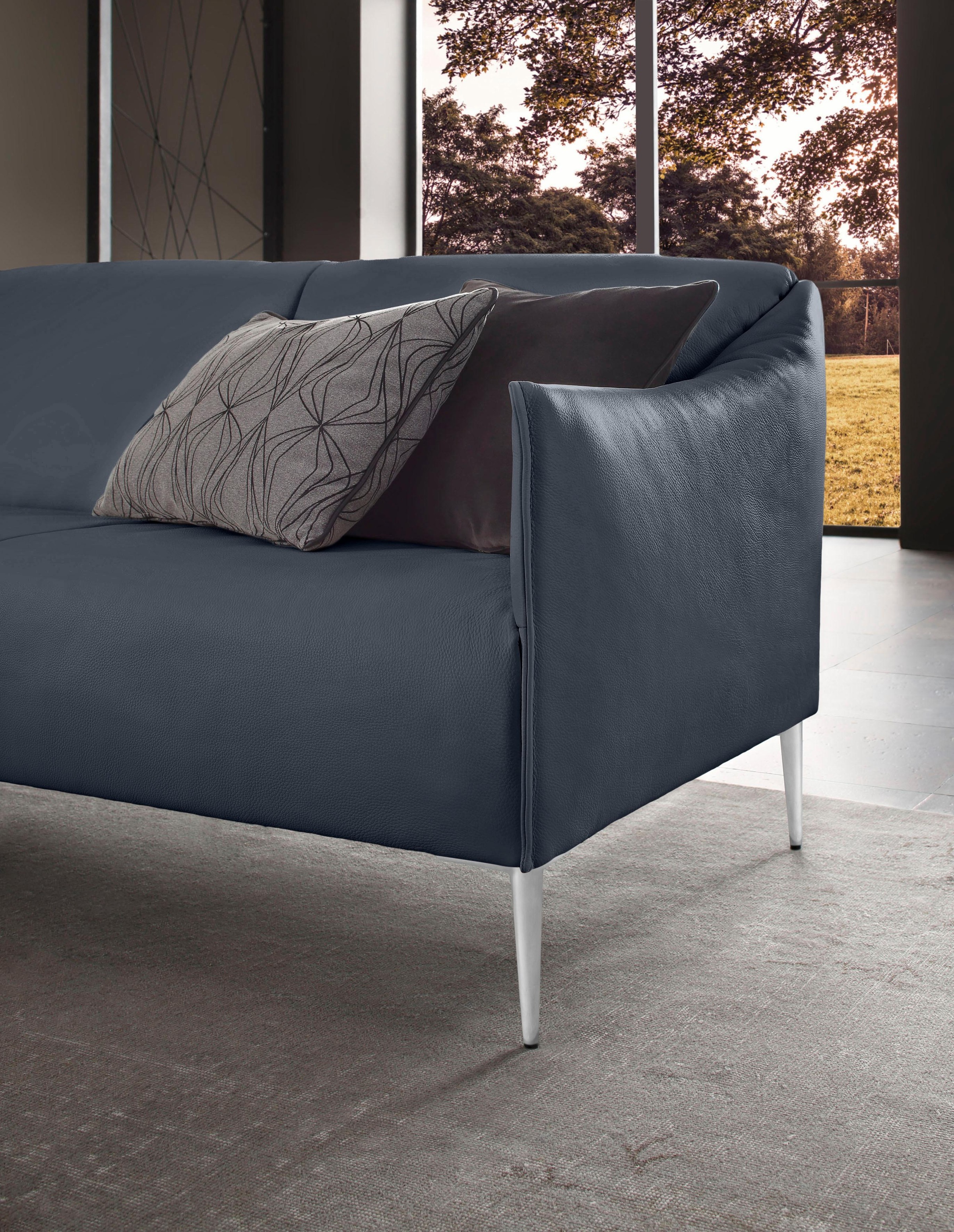 W.SCHILLIG 2,5-Sitzer »sally«, mit Metallfüßen in Chrom glänzend, Breite 174 cm