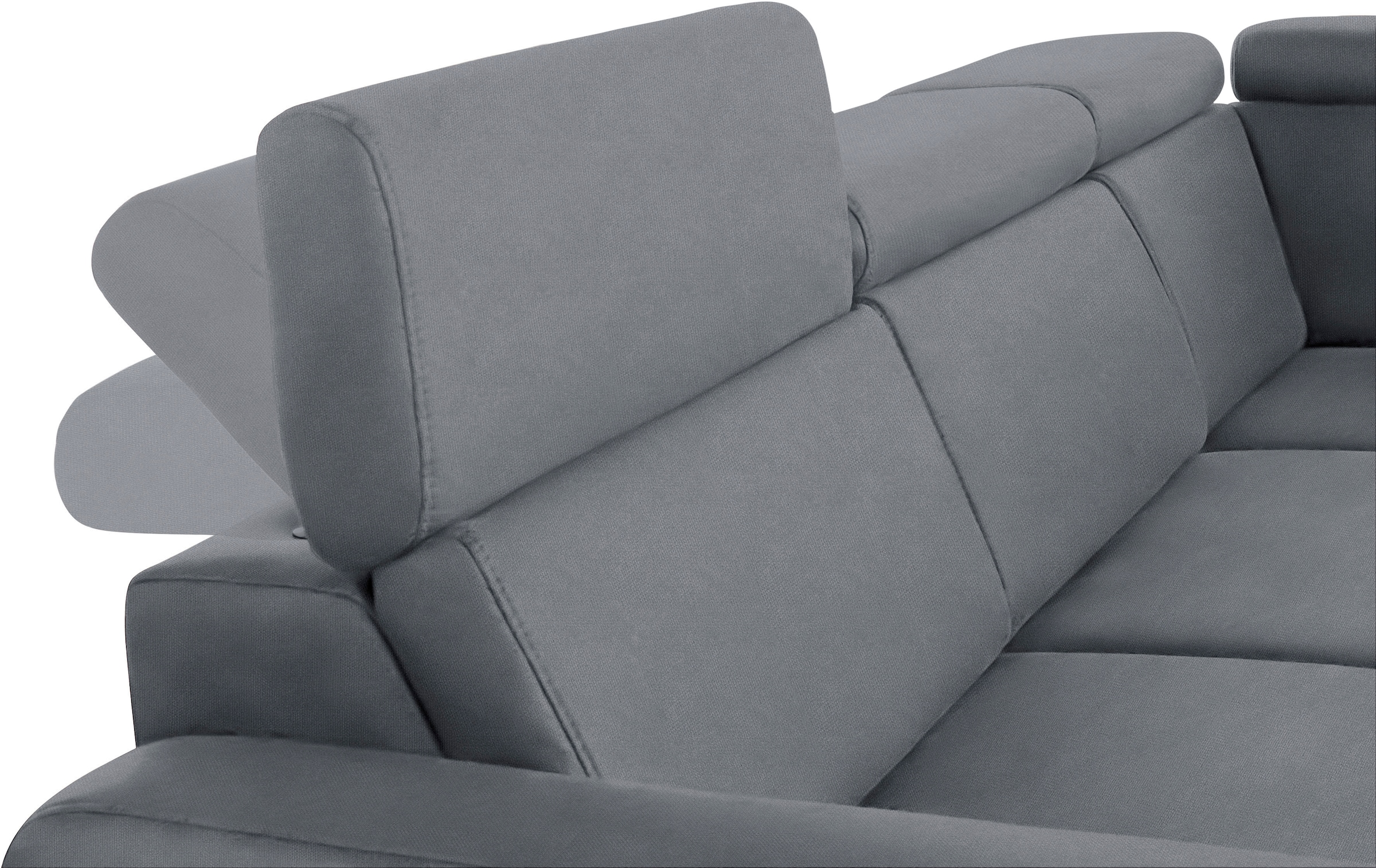 sit&more Ecksofa »Bologna L-Form«, Kopfteilverstellung, wahlweise mit Bettfunktion und Schubkasten