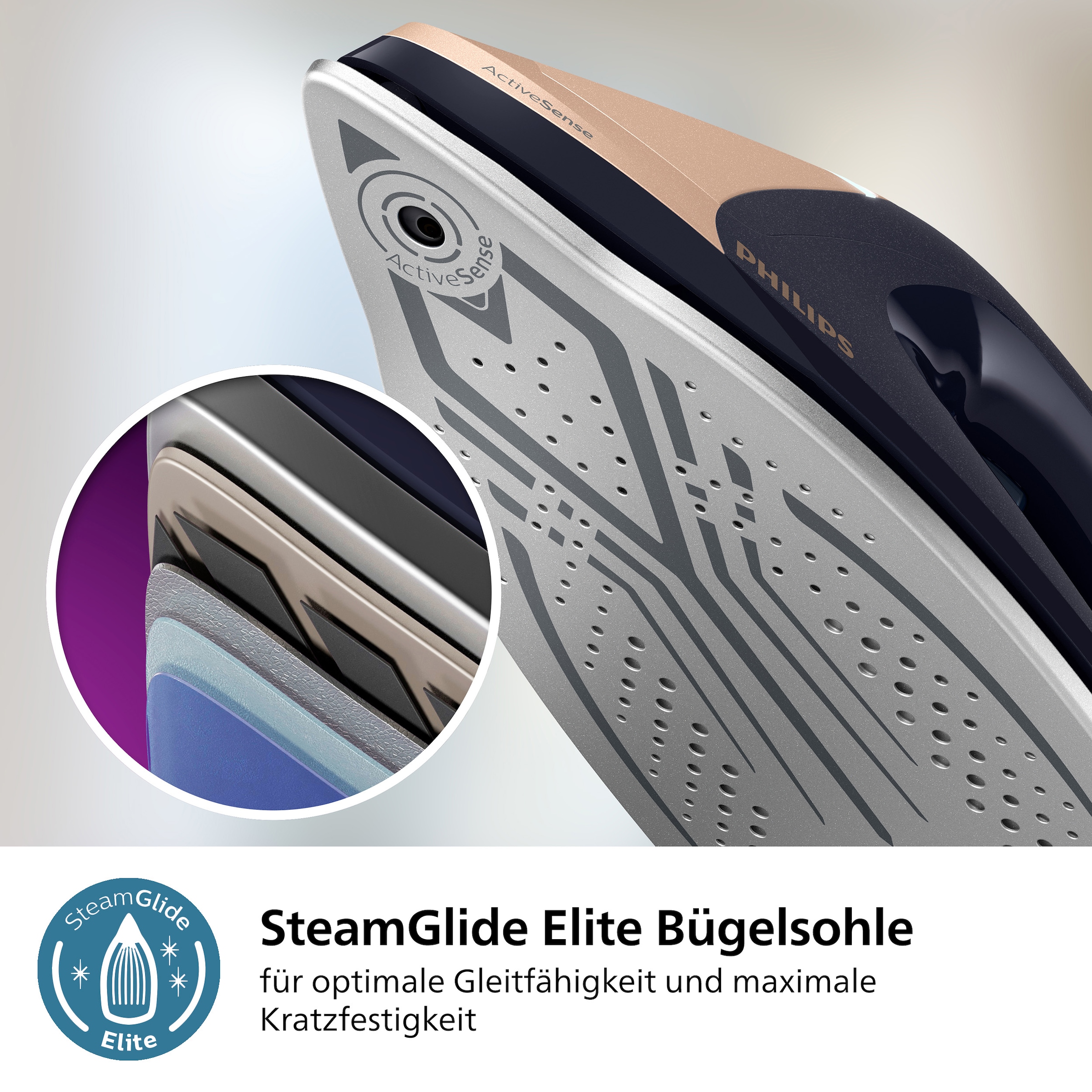 Philips Dampfbügelstation »PerfectCare 9000 Series PSG9030/20«, ActiveSense Technologie, SteamGlide Elite Bügelsohle, 720 gr Dampfstoß