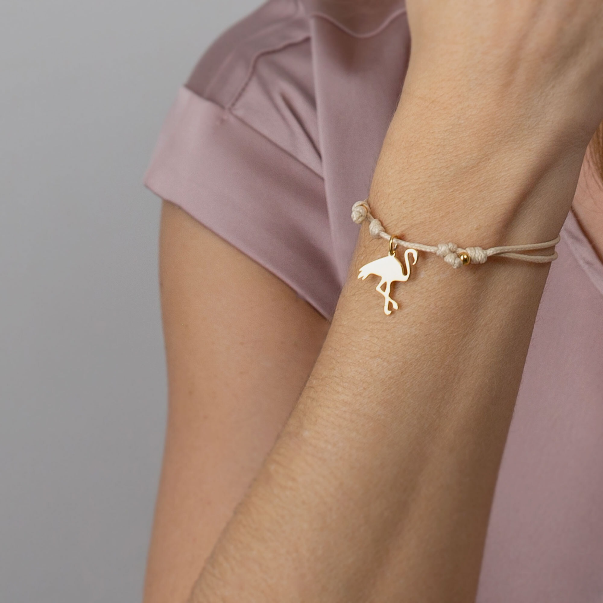 AILORIA Armband »Armband beige/silber FLAMANT«