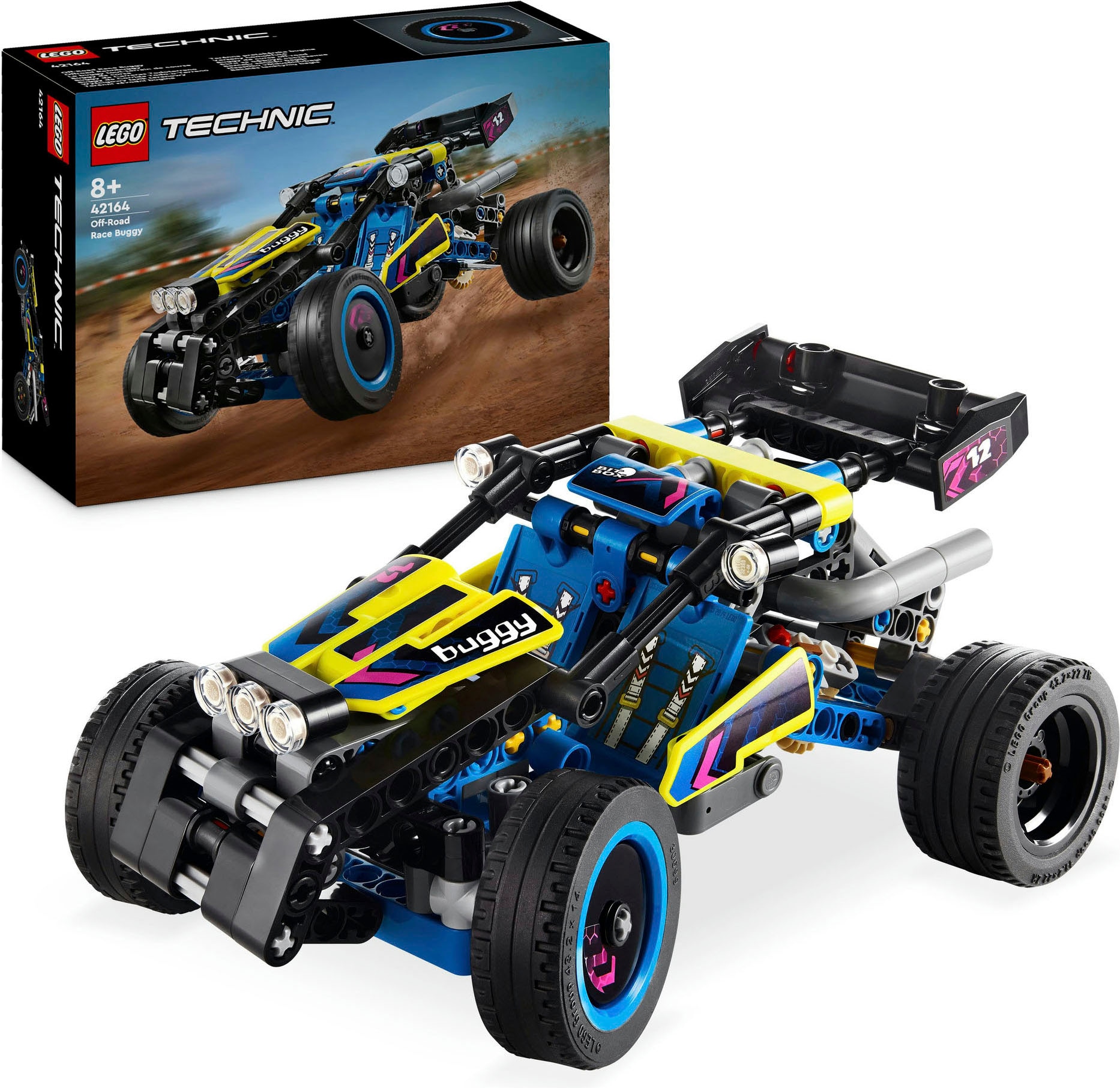 LEGO® Konstruktionsspielsteine »Offroad Rennbuggy (42164), LEGO Technic«, (219 St.), Made in Europe