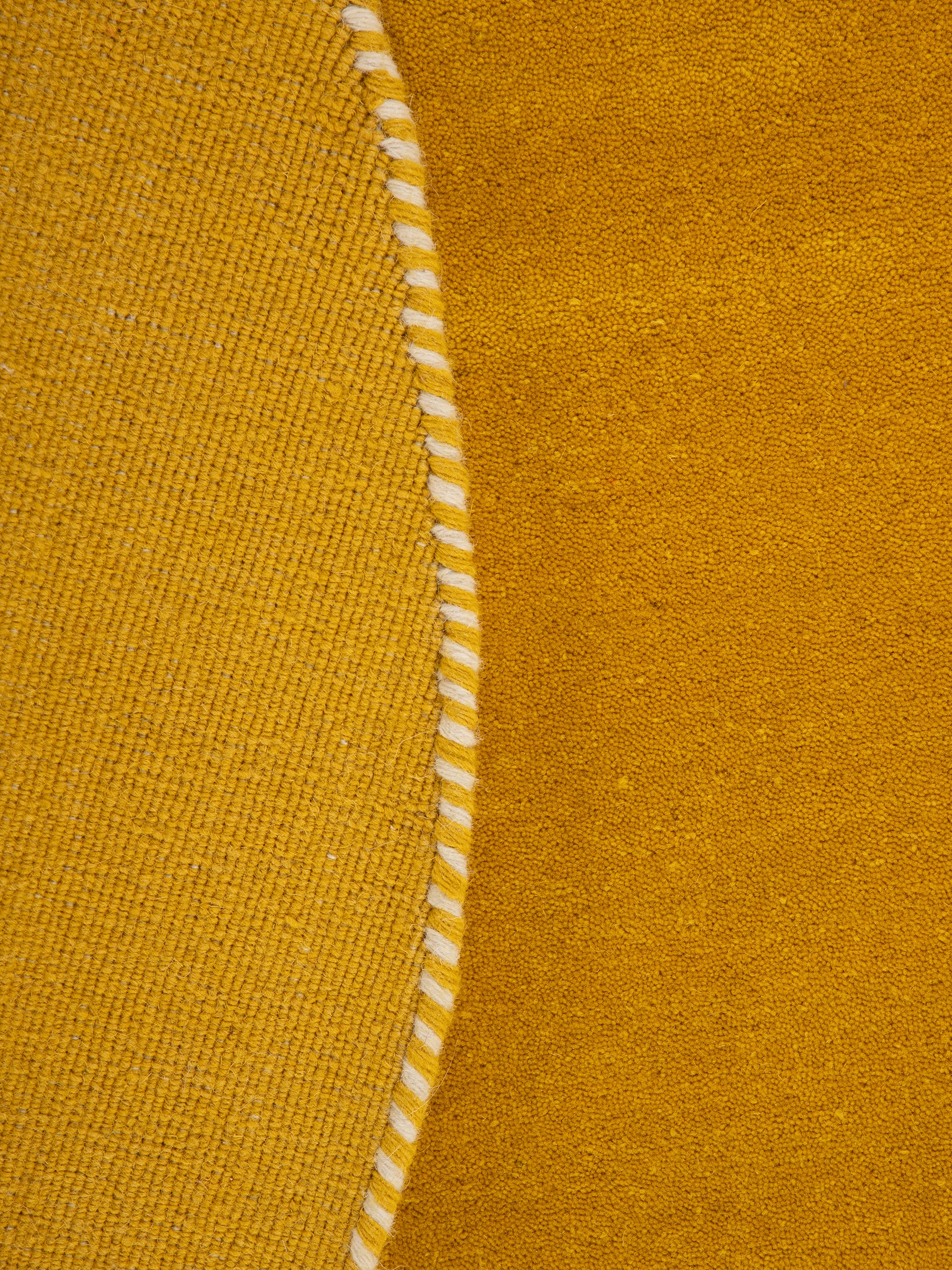 carpetfine Wollteppich »Gabbeh Lola Uni«, rund, 14 mm Höhe, mit natürlichem Pflanzenmaterial von Hand gewebt, auch als Läufer