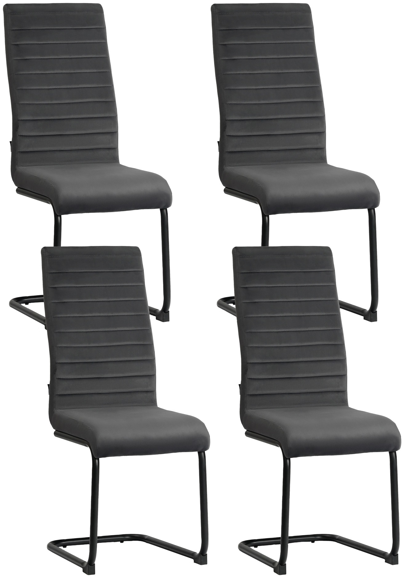 Home affaire Essgruppe »Melwine Keramiktisch Freischwinger«, (Set, 5 tlg.), Tisch ausziehbar 120-160 cm Esszimmer Tischgruppe