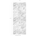 queence Garderobenleiste »Marmor«, mit 6 Haken, 50 x 120 cm