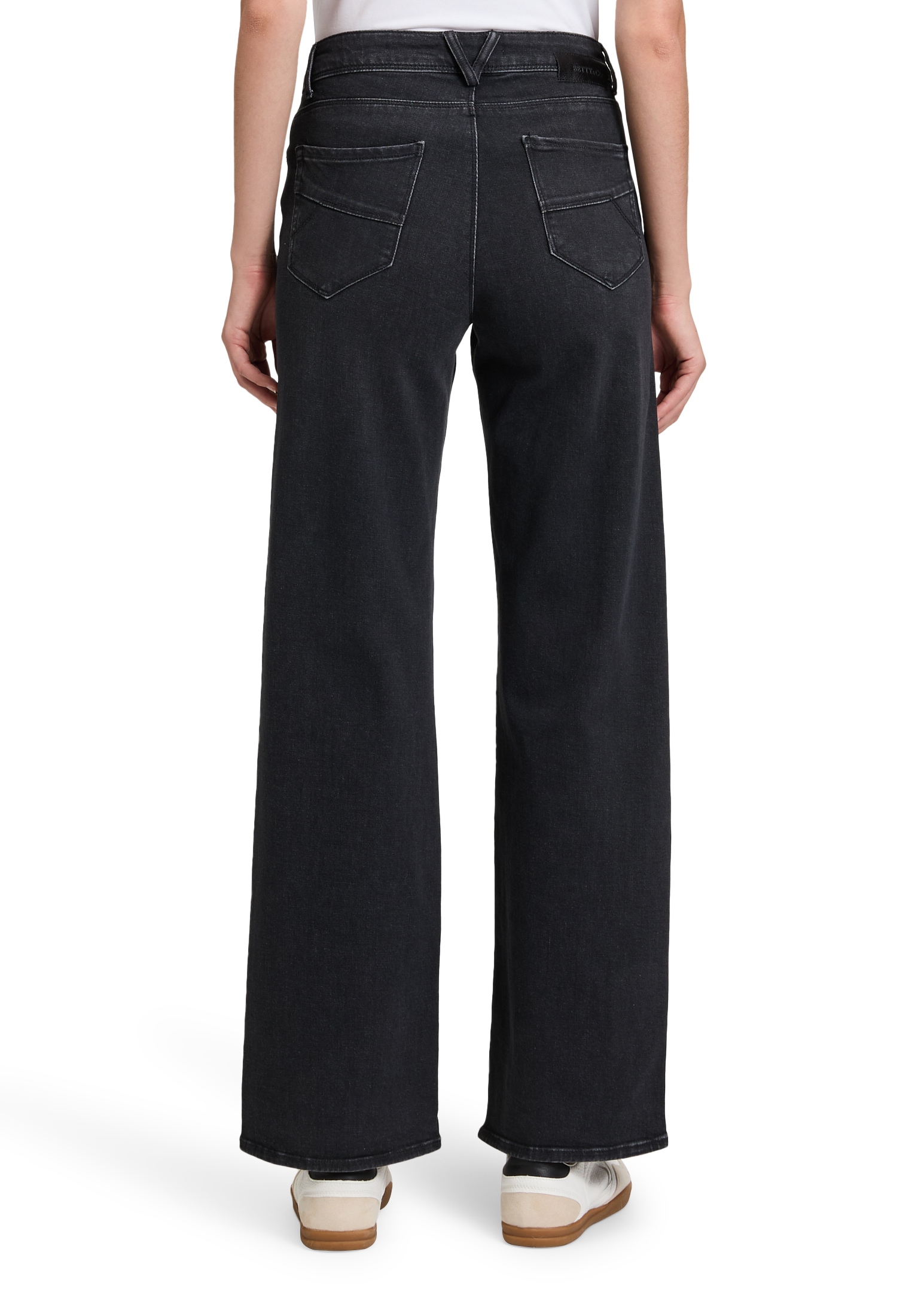 Betty&Co Taillenhose »High Waisted-Jeans mit weitem Bein«