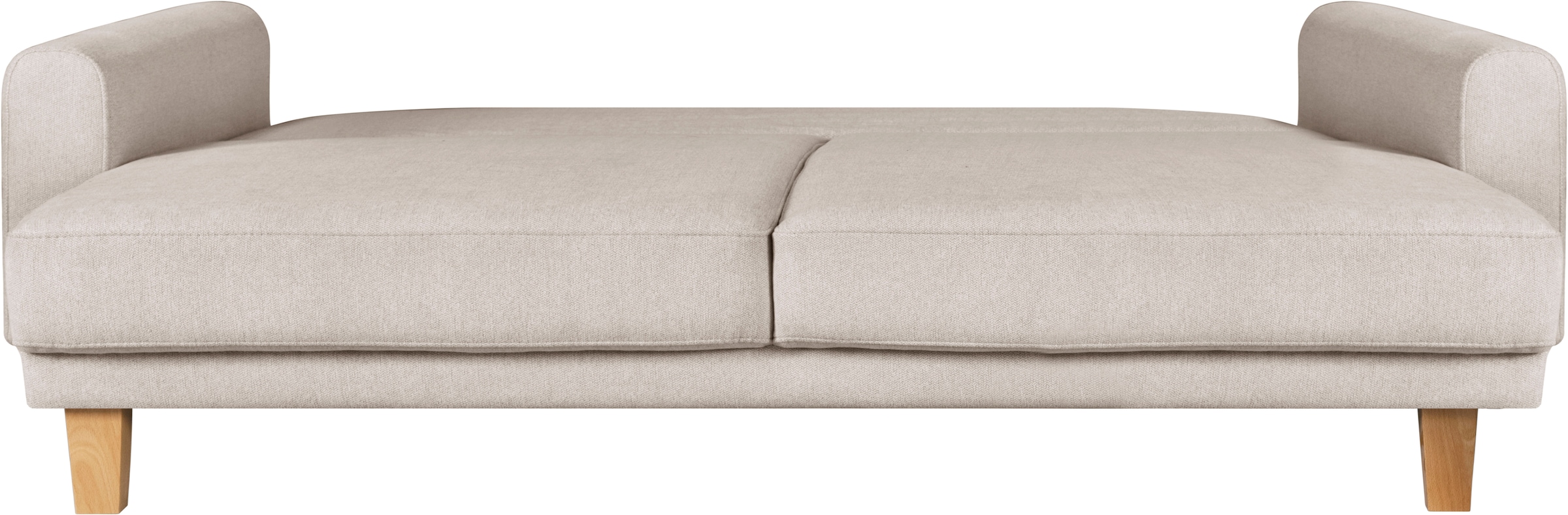 Home affaire 3-Sitzer »TRIPLO optionale Schlafsofa mit Bettkasten, Maße B/T/H: 215/100/89 cm«, Wahlweise Bettfunktion - Liegefläche 145x191 cm, Rücken-, Zierkissen