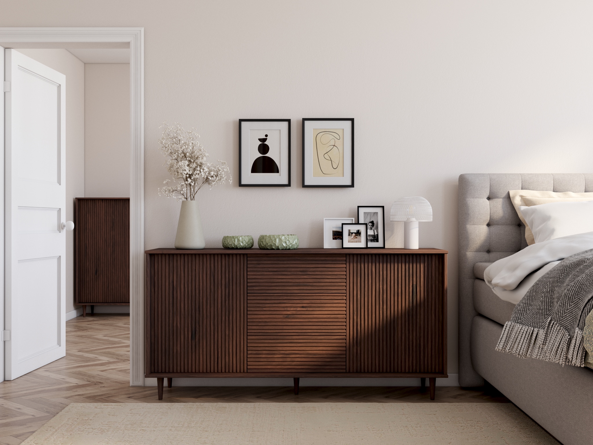 LeGer Home by Lena Gercke Bild »Black is Beautiful III« Abstrakt | Kunst | Modern | Schwarz-Weiß 1 Stk. tlg. HD Premium Poster-Druck inkl. Holzrahmen