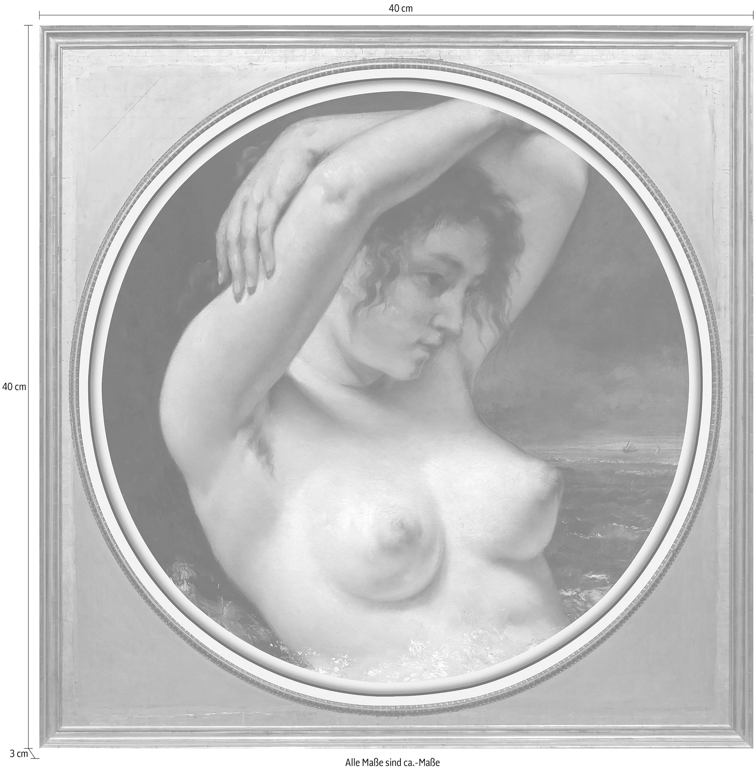 queence Acrylglasbild »Aktzeichnung I«, Anatomie-Kunst-Frau-Gemälde-Erotische Bilder, Fine Art-Print in Galeriequalität