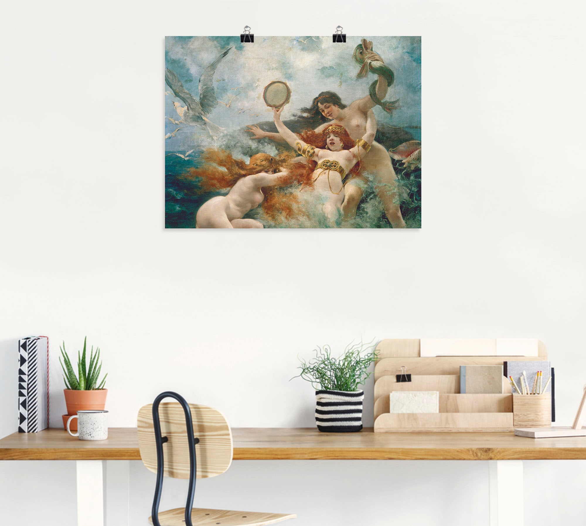 Artland Wandbild »Die Sirenen amüsieren sich«, Erotische Bilder, (1 St.),  als Alubild, Leinwandbild, Wandaufkleber oder Poster in versch. Größen auf  Rechnung bestellen