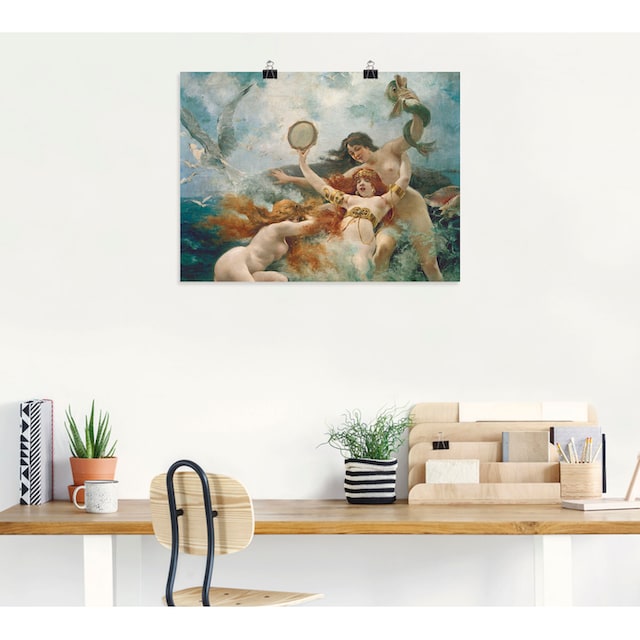 Artland Wandbild »Die Sirenen amüsieren sich«, Erotische Bilder, (1 St.),  als Alubild, Leinwandbild, Wandaufkleber oder Poster in versch. Größen auf  Rechnung bestellen