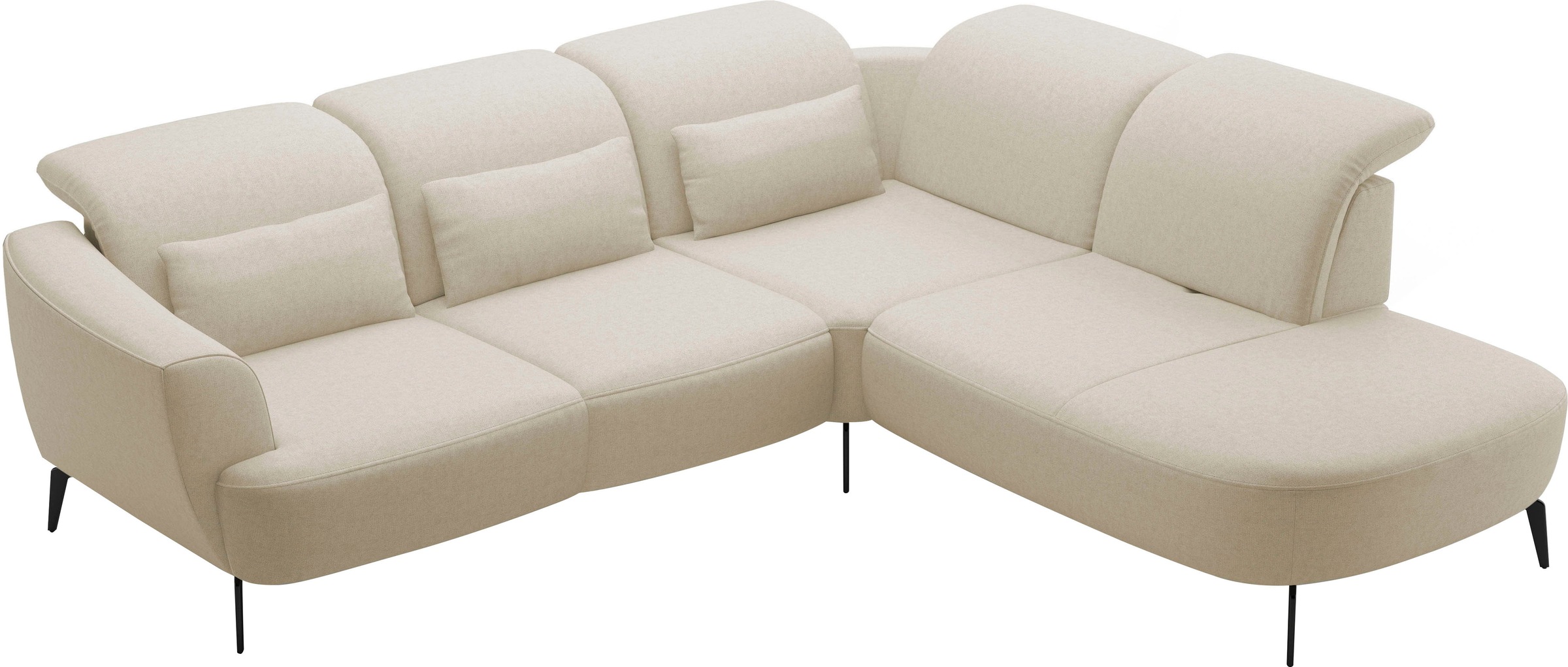 sit&more Ecksofa »Zoe«, ink.Sitztiefenverstellung, wahlweise mit Kopfteilverstellung