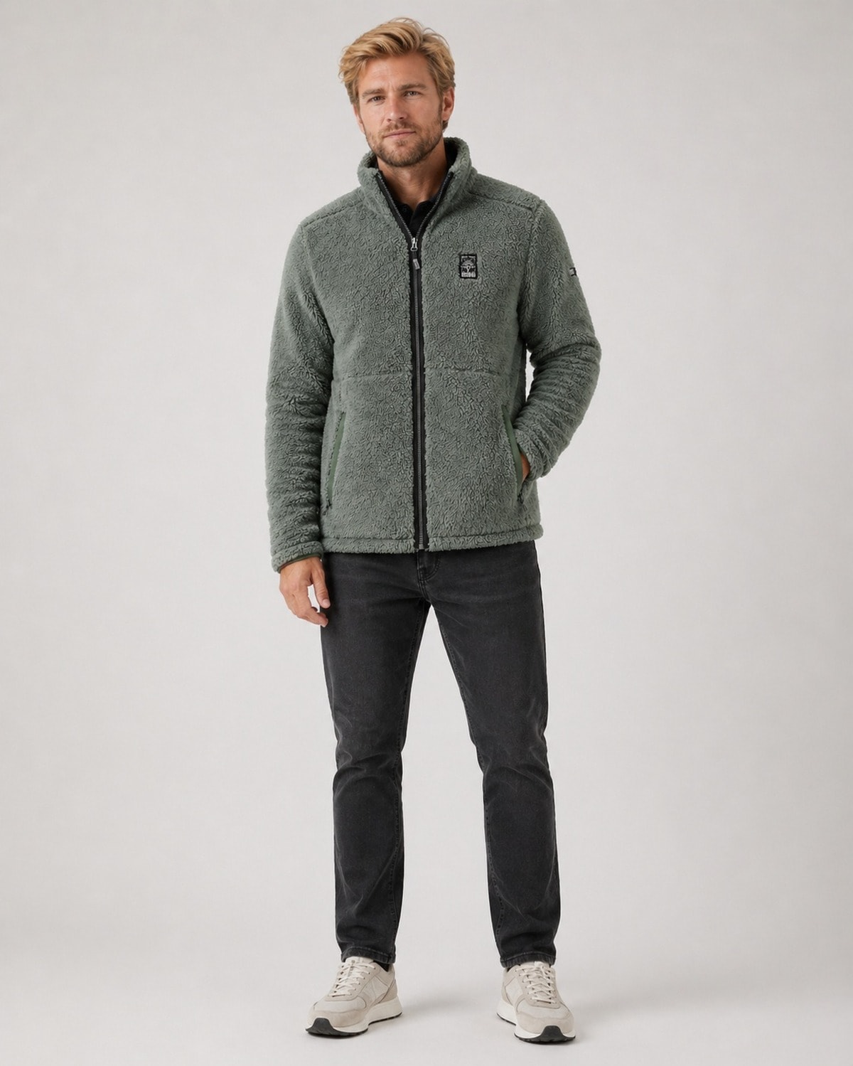 LPO Kapuzenfleecejacke »Rhys Outdoor« mit Langhaarfleece