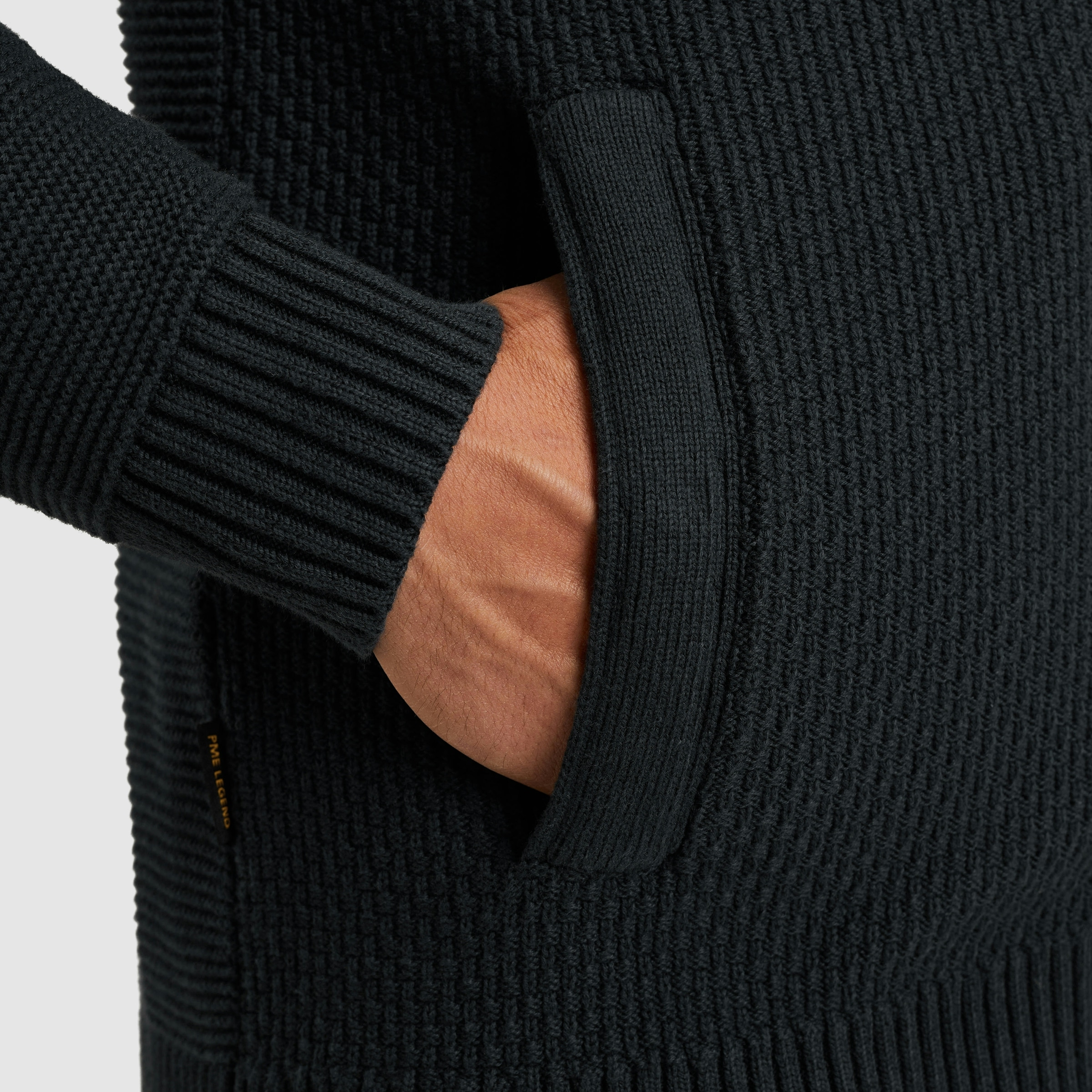 PME LEGEND Cardigan mit seitlichen Eingrifftaschen