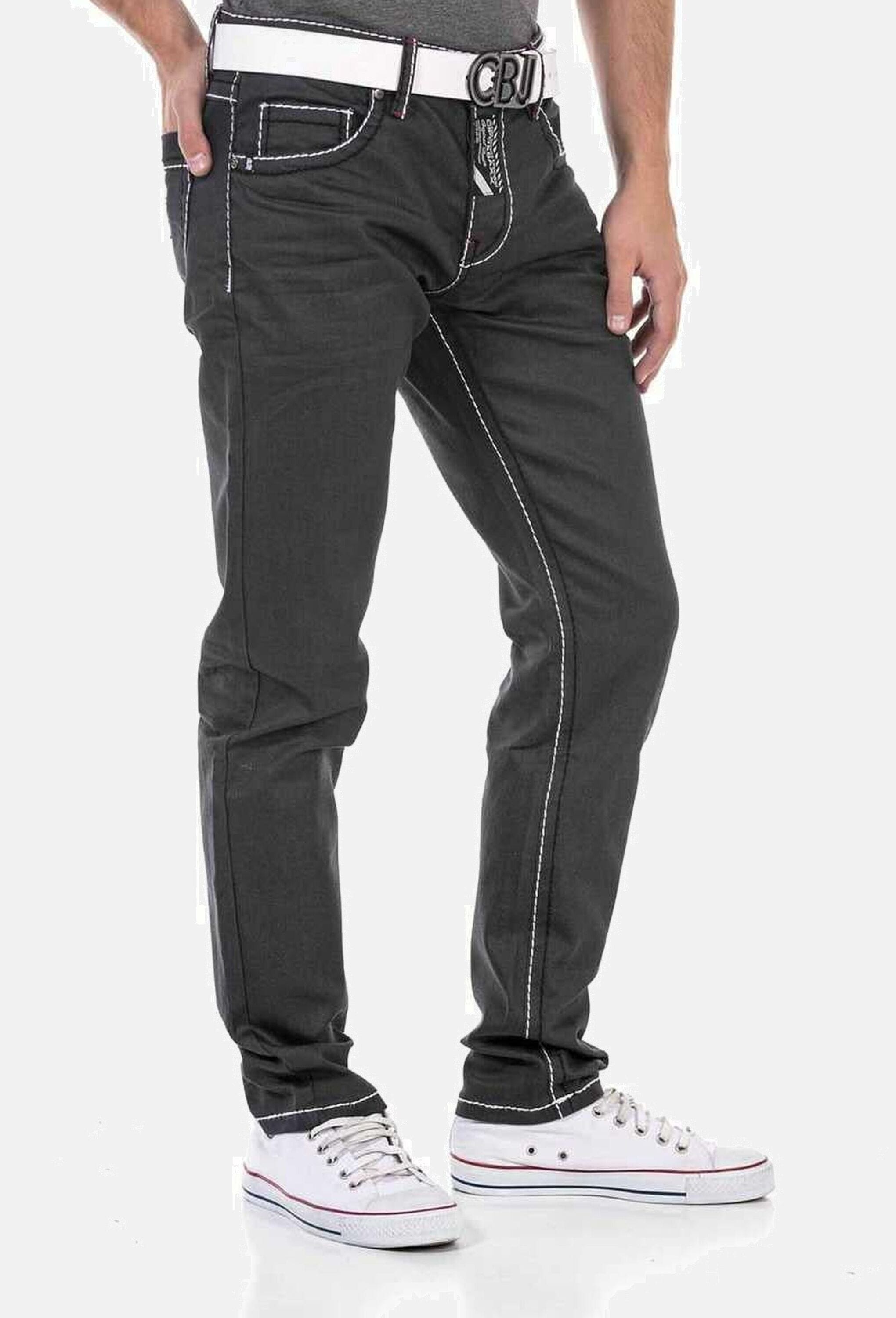 Cipo & Baxx 5-Pocket-Jeans »Cipo & Baxx Jeans« mit trendigen Kontrastnähten, CD710