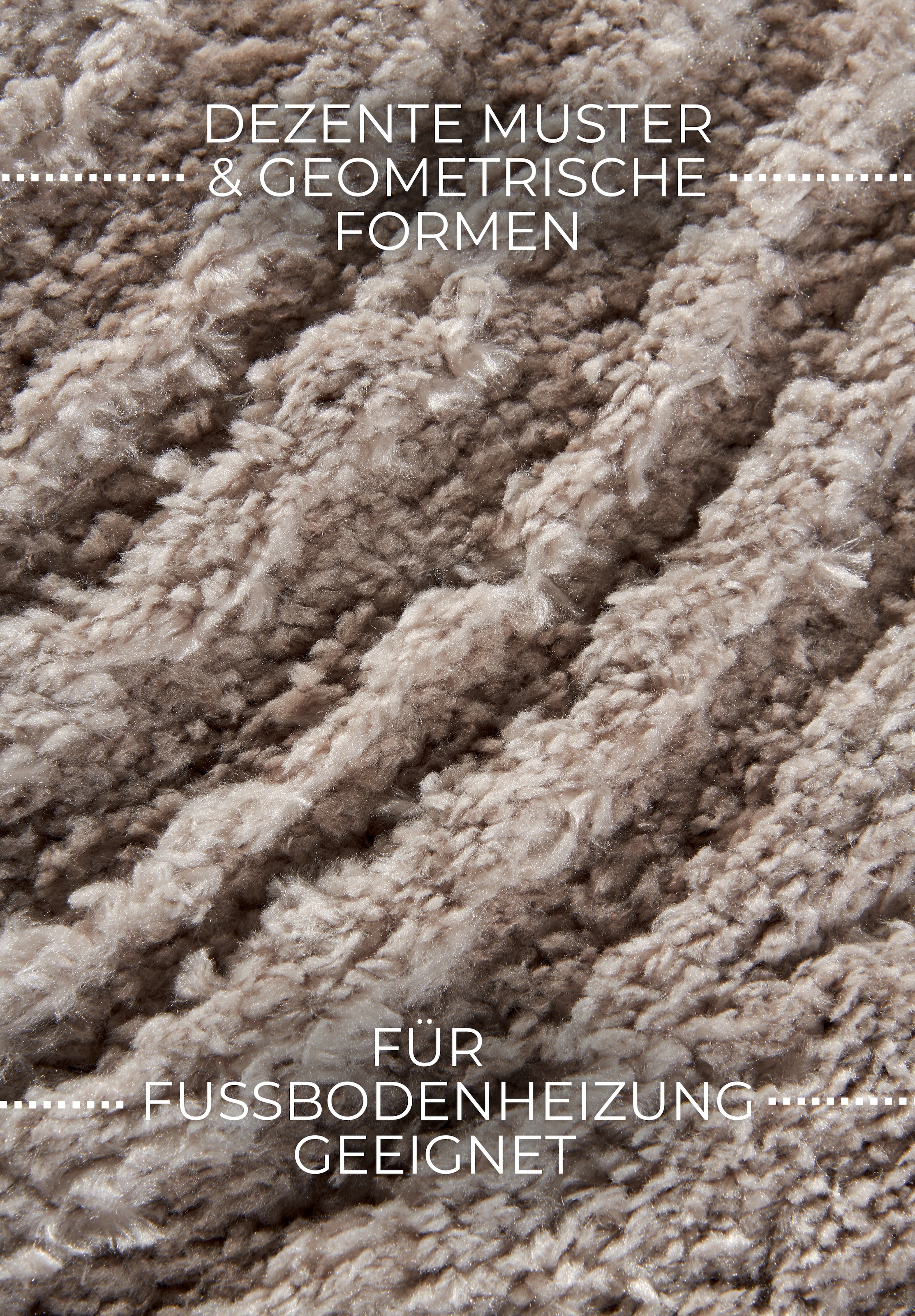 ELLE DECORATION Designteppich »Pigment«, rechteckig, 18 mm Höhe, Hochflor, Shaggy, Läufer, weich, Langflor, modern, Hoch Tief Effekt