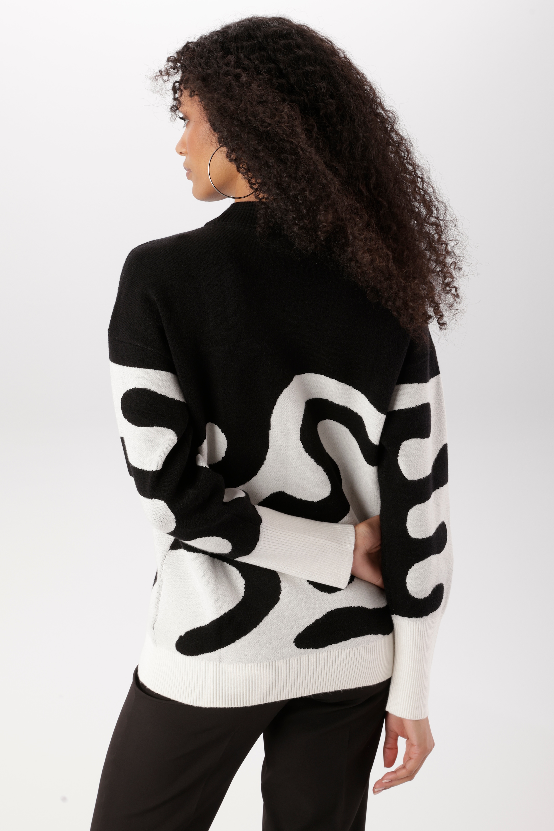 Aniston SELECTED Strickpullover mit modisch kurzem Stehkragen - NEUE KOLLEKTION