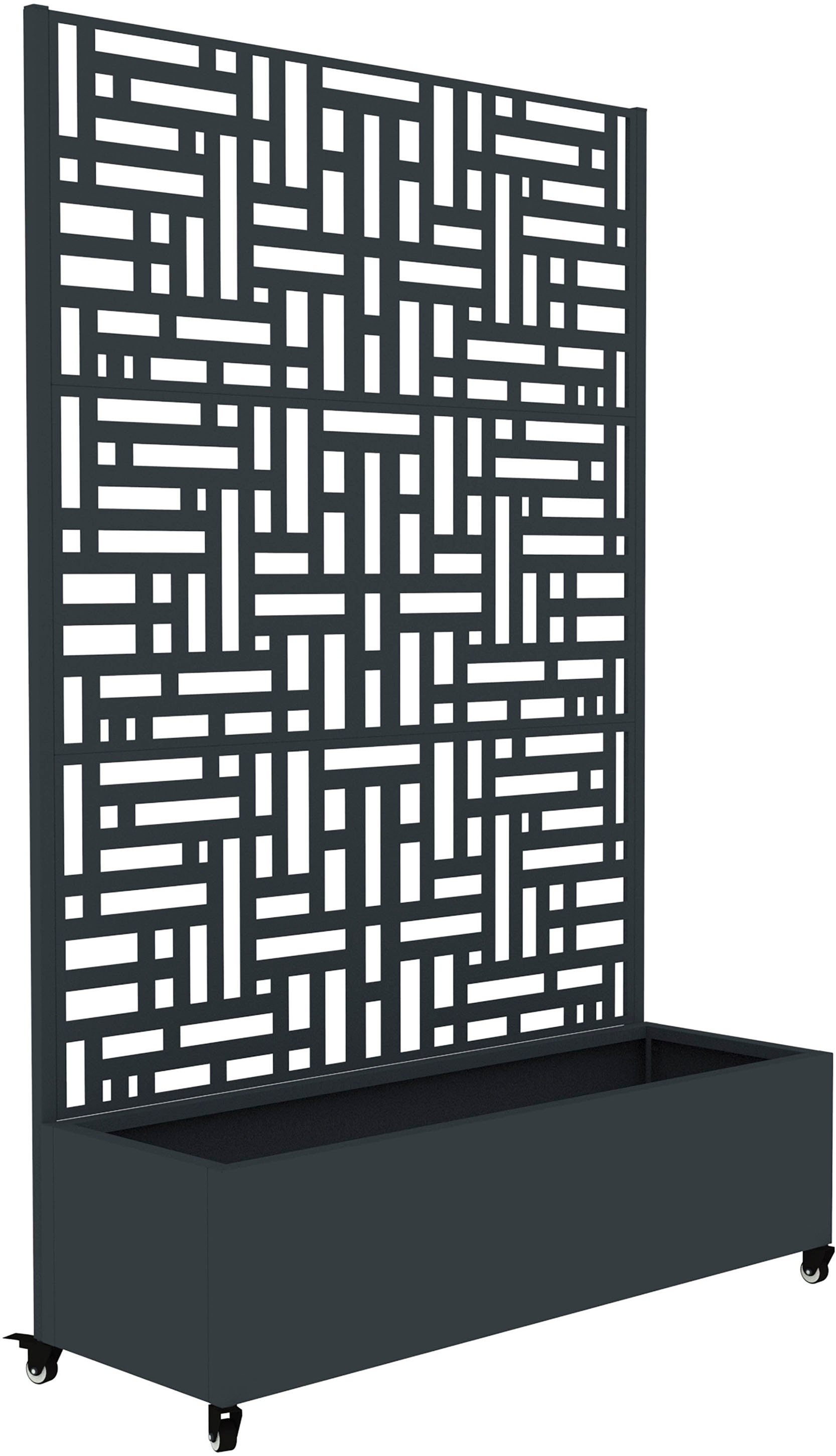 WESTMANN Pflanzkübel »Dekora 3« BxTxH: 120x42,5x187 cm, mit Rankgitter