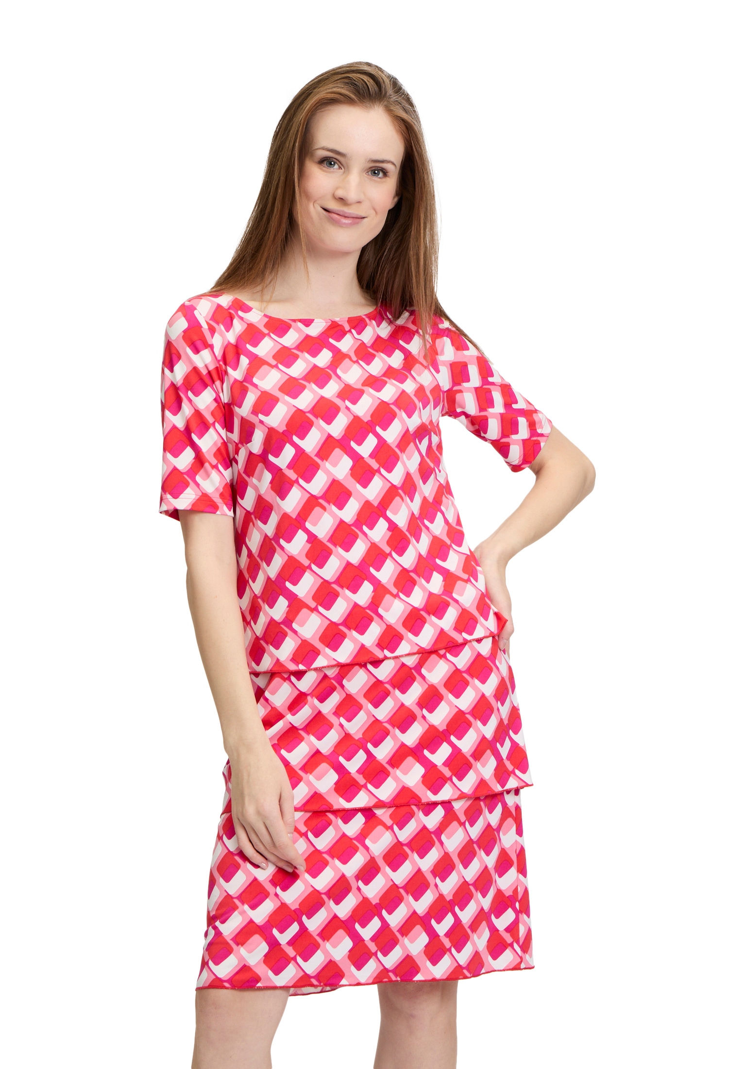 Betty Barclay Midikleid »Stufenkleid kurzarm«