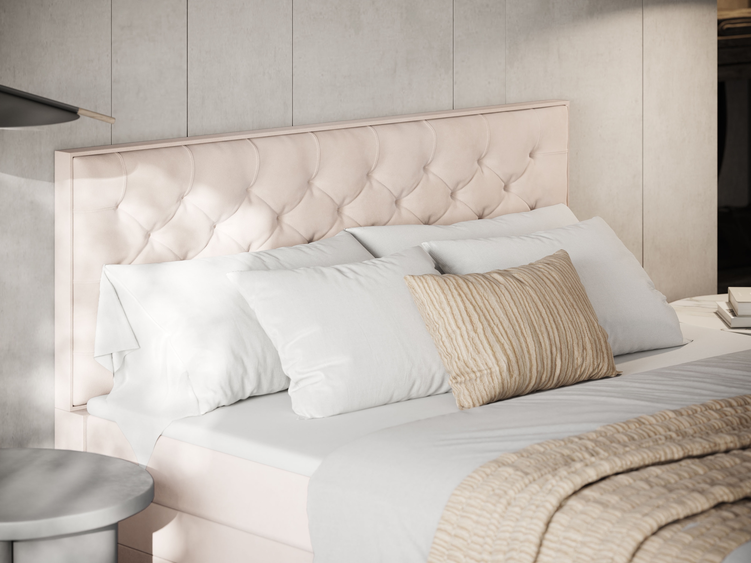 FORTE Boxspringbett »Lanciano Max inkl. zwei Bettkästen und Kaltschaum Topper« und einer 7-Zonen-Tonnentaschenfederkernmatratze H2/H3