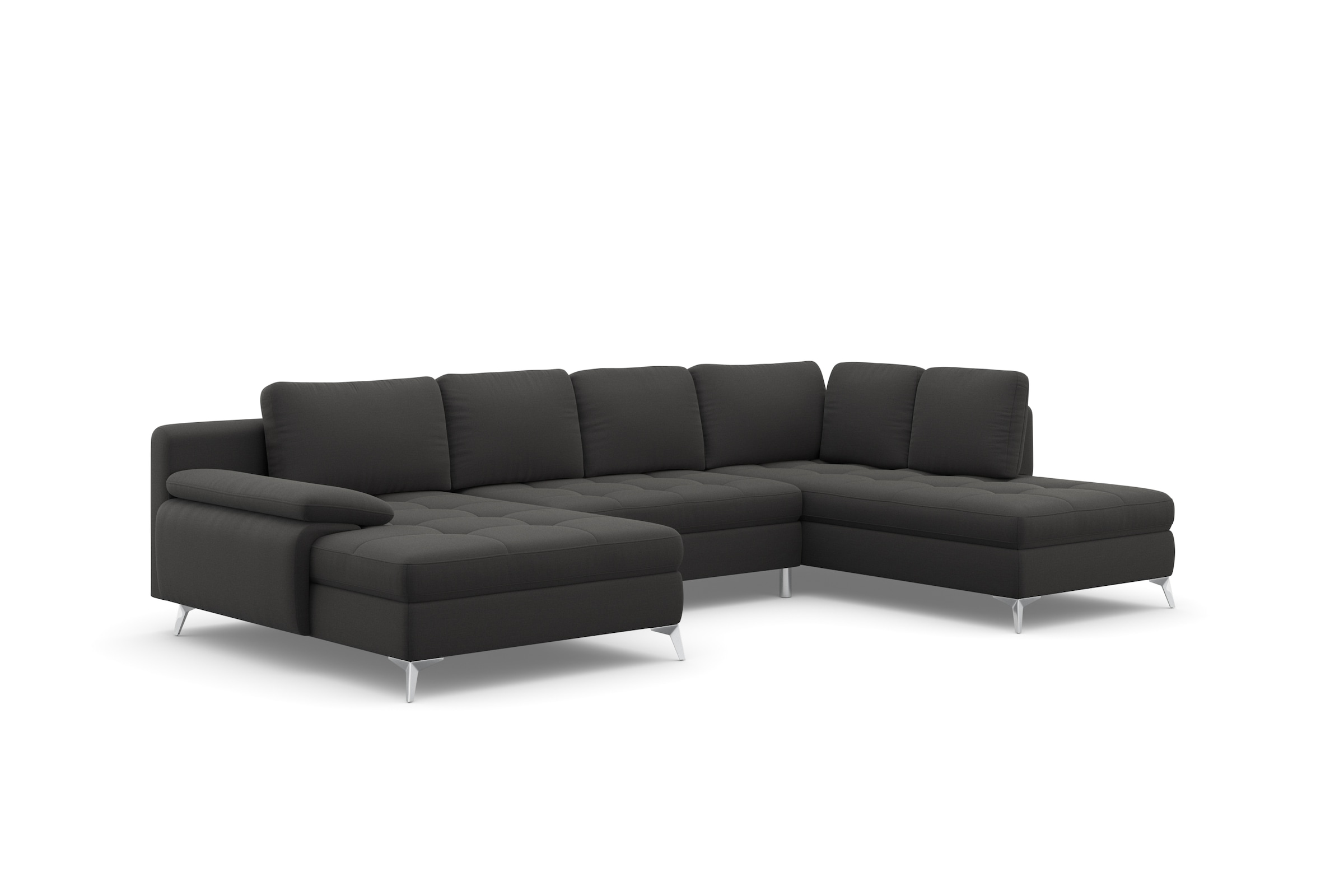 sit&more Wohnlandschaft »Latigo U-Form«, mit Recamiere, wahlweise mit Bettfunktion und Bettkasten