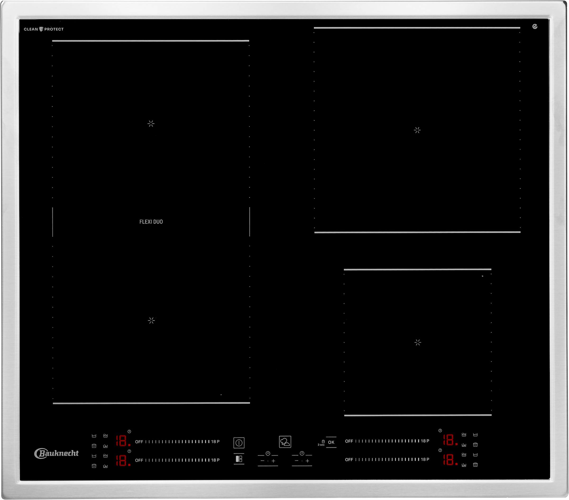 Flex-Induktions-Kochfeld »BS 5760C CPFT«, BS 5760C CPFT, CleanProtect – mühelose...