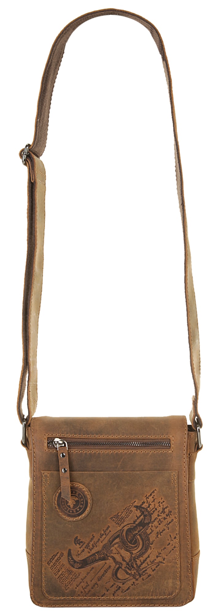 Landleder Umhängetasche, echt Leder