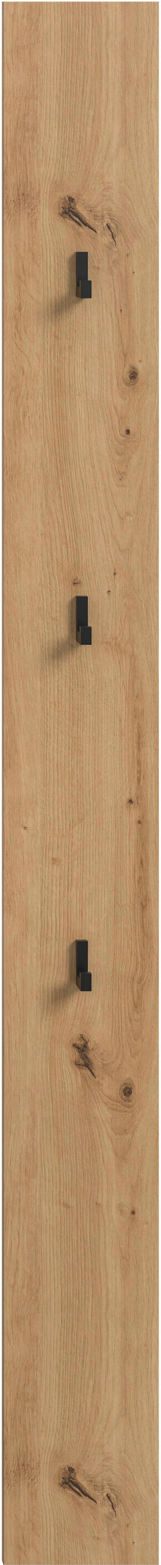 INOSIGN Garderobenpaneel »EVRID, Höhe 160 cm, inkl. 3 Metall-Haken« individuell mit anderen Artikel der Serie EVRID erweiterbar, 1 Stk. tlg. Paneel, Hakenleiste, Wandboard, Garderobe, Wandpaneel