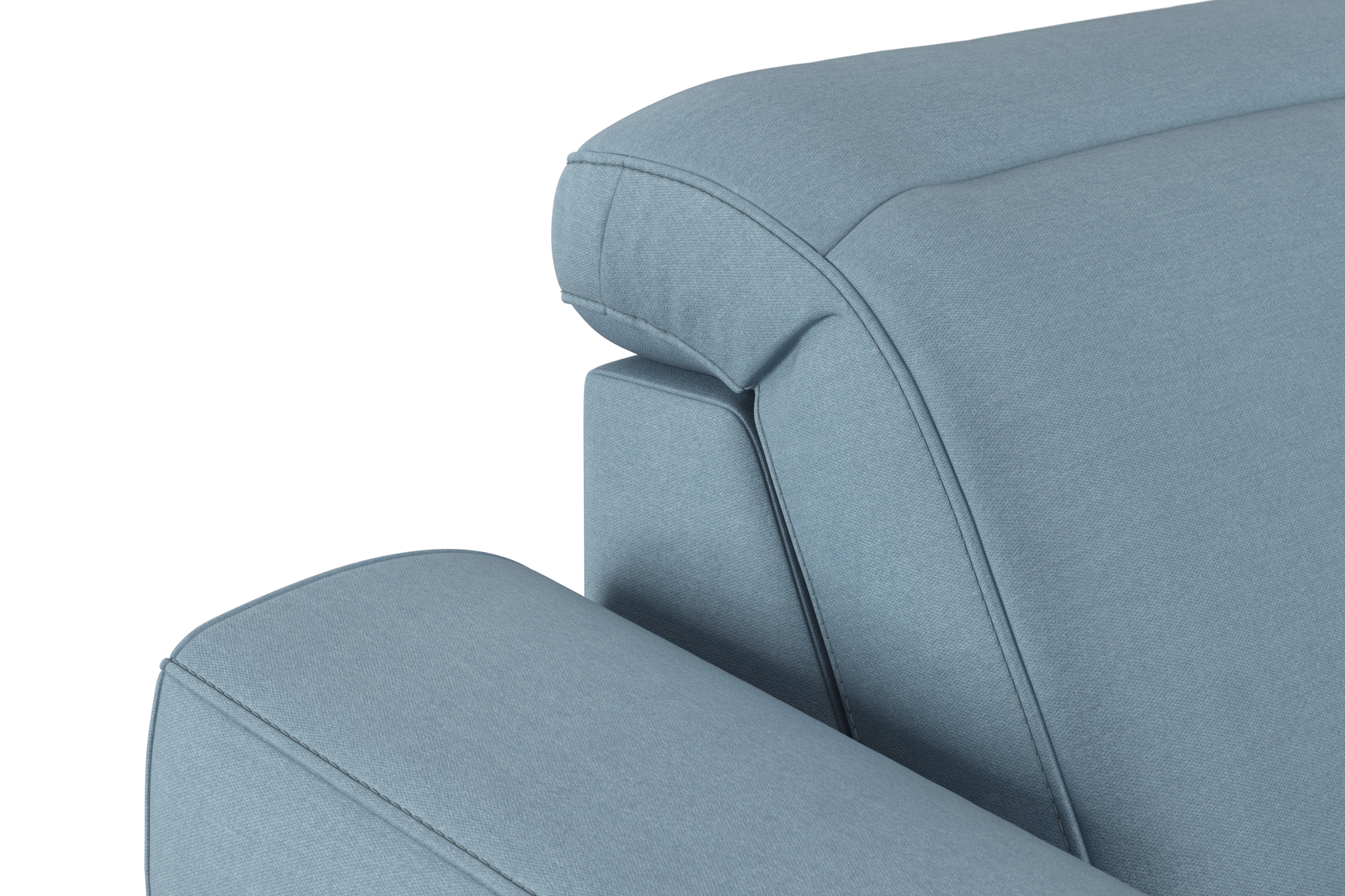 sit&more Wohnlandschaft »Dundee U-Form«, mit Federkern und Massivholzfüßen, wahlweise mit Kopfteilverstellung