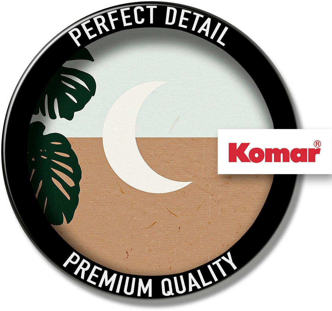 Komar Wandbild »Silence Crescent Moon«, (1 St.), Deutsches Premium-Poster Fotopapier mit seidenmatter Oberfläche und hoher Lichtbeständigkeit. Für fotorealistische Drucke mit gestochen scharfen Details und hervorragender Farbbrillanz.