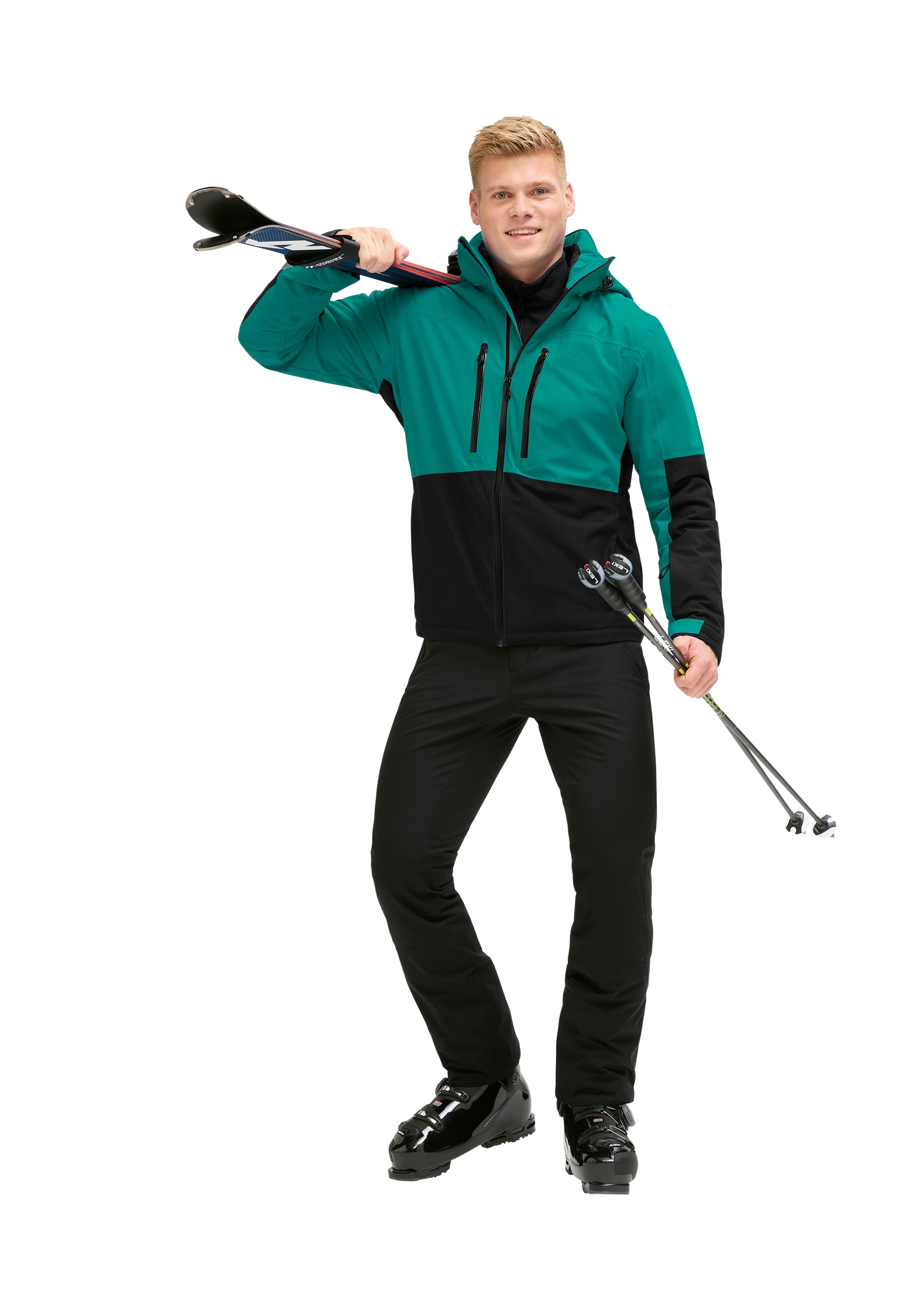 Maier Sports Skijacke »Golte« Herren Winterjacke wasserdicht, mit RV-Taschen und Kapuze