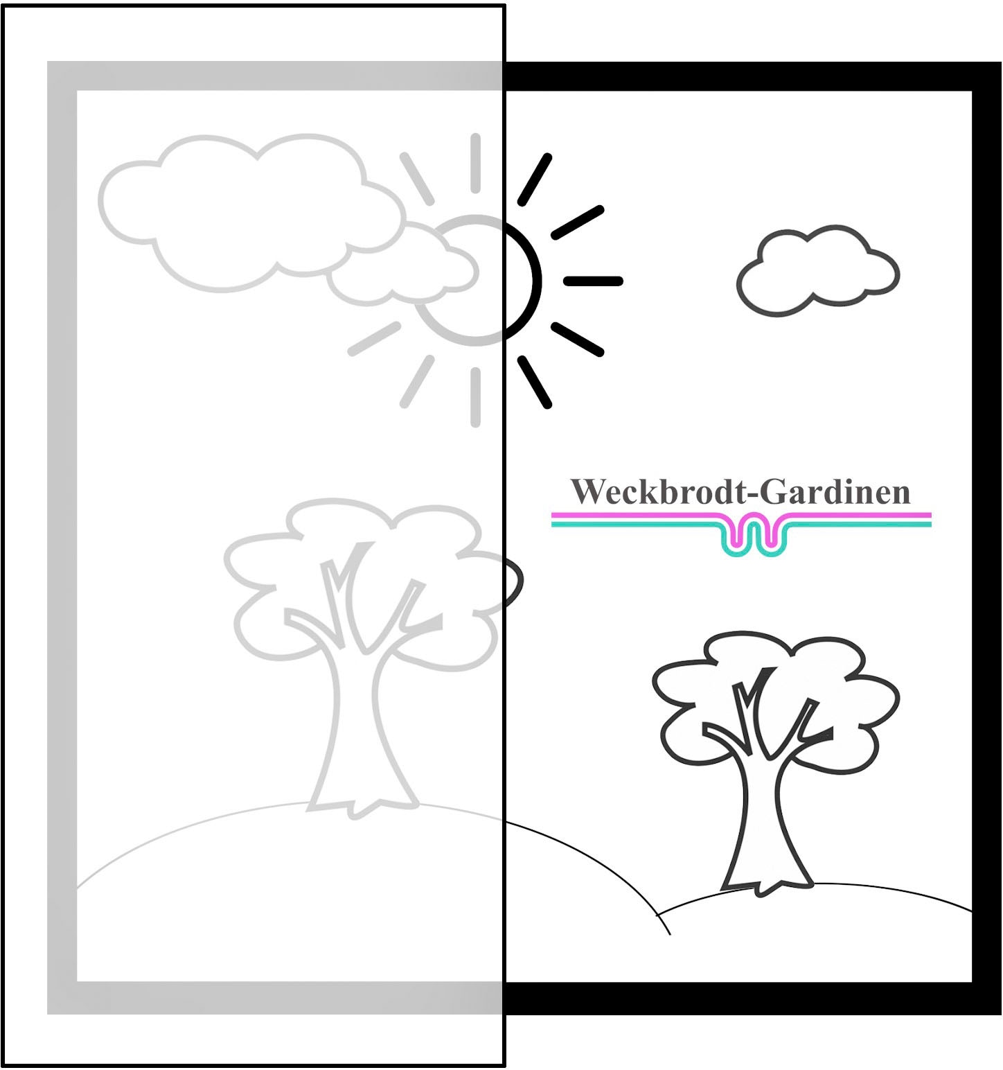 Weckbrodt Gardine »Lissi«, (1 St.), Voile, bedruckt, Allover, Motiv, halbtransparent, Bleiband, Store