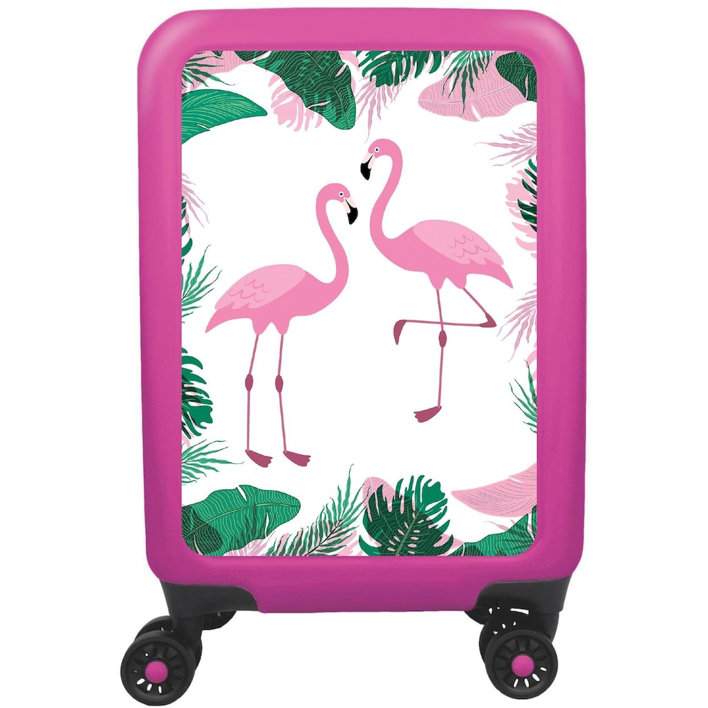 meinTrolley Hartschalen-Trolley »Flamingo« 4 Rollen Made in Germany