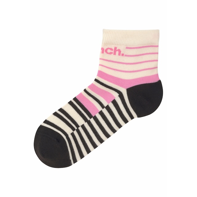 Bench. Kurzsocken, (Set, 5 Paar), im Streifendesign bei ♕