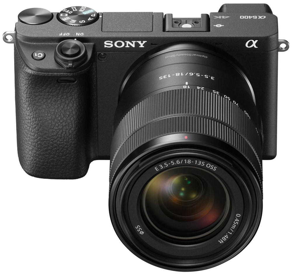 Sony Systemkamera »Alpha 6400AMB APS-C + SEL35F18 Objektiv« SEL18135 , SEL35F18 , 24 , 2 fach fach x opt. Zoom , Bluetooth | WLAN