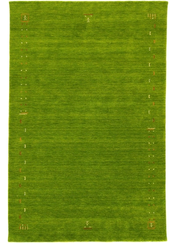 morgenland Wollteppich »Gabbeh Teppich handgewebt grün«, rechteckig, 8 mm Höhe, Kurzflor kaufen
