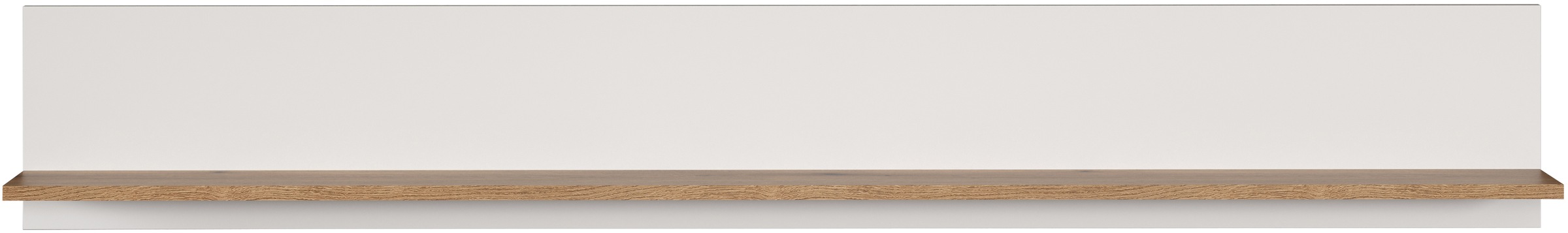 INOSIGN Wandboard »Linz«, (1 St.), großzügige Bücherleiste in Weiß/Eiche - Wandregal (B/T/H) 170/18/25 cm