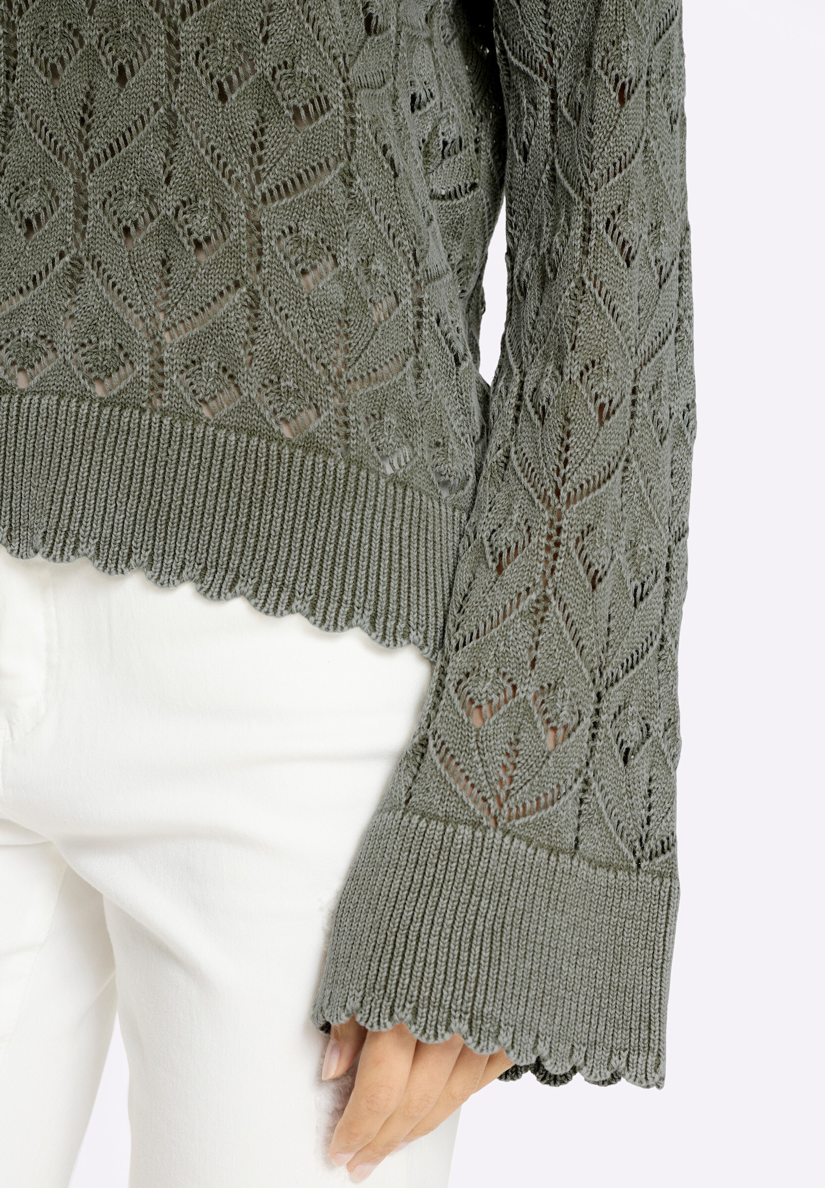 heine Strickpullover »Pullover Ajourpullover in Used-Optik«