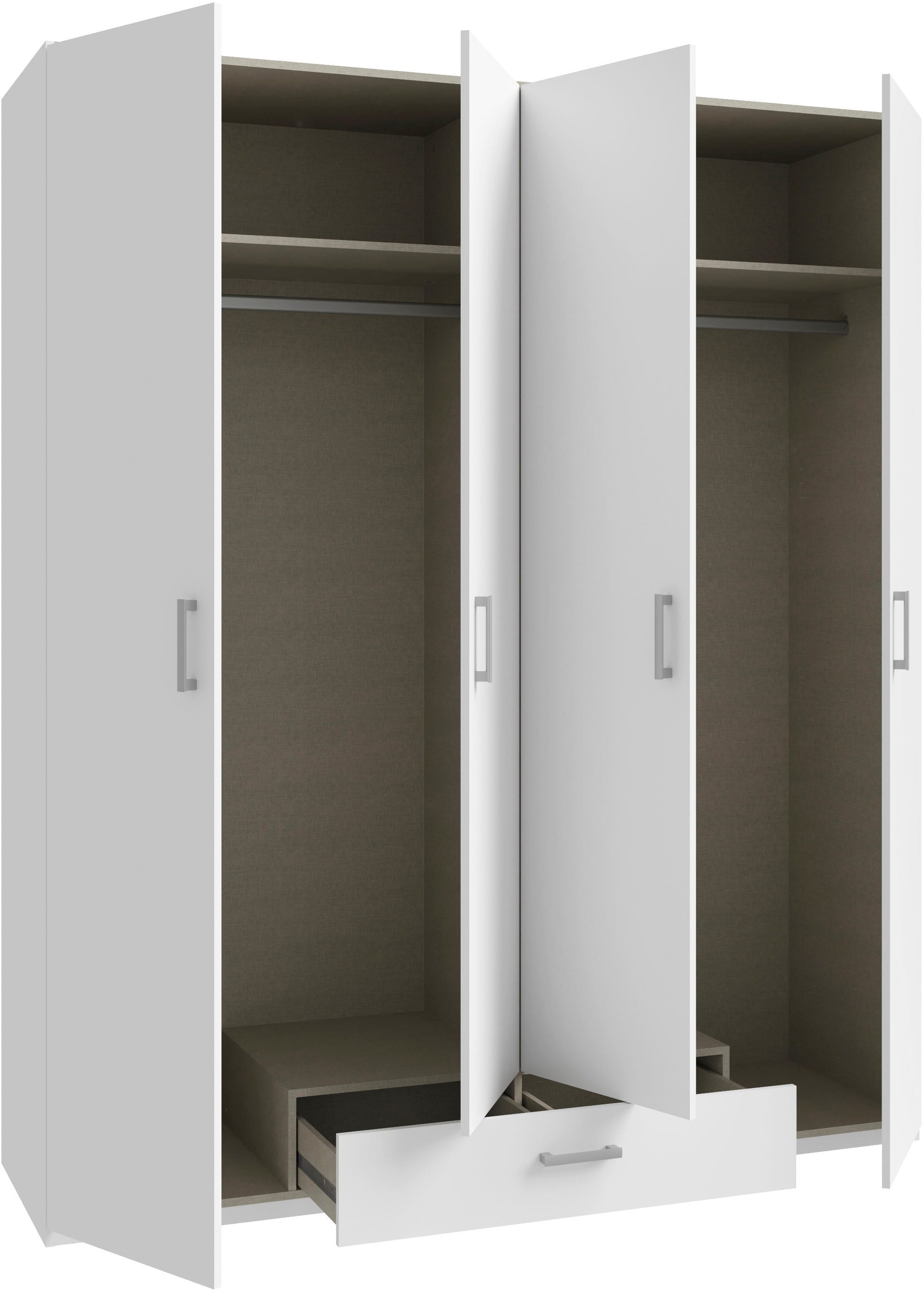 FORTE Drehtürenschrank, Drehtürenschrank, sehr viel Stauraum