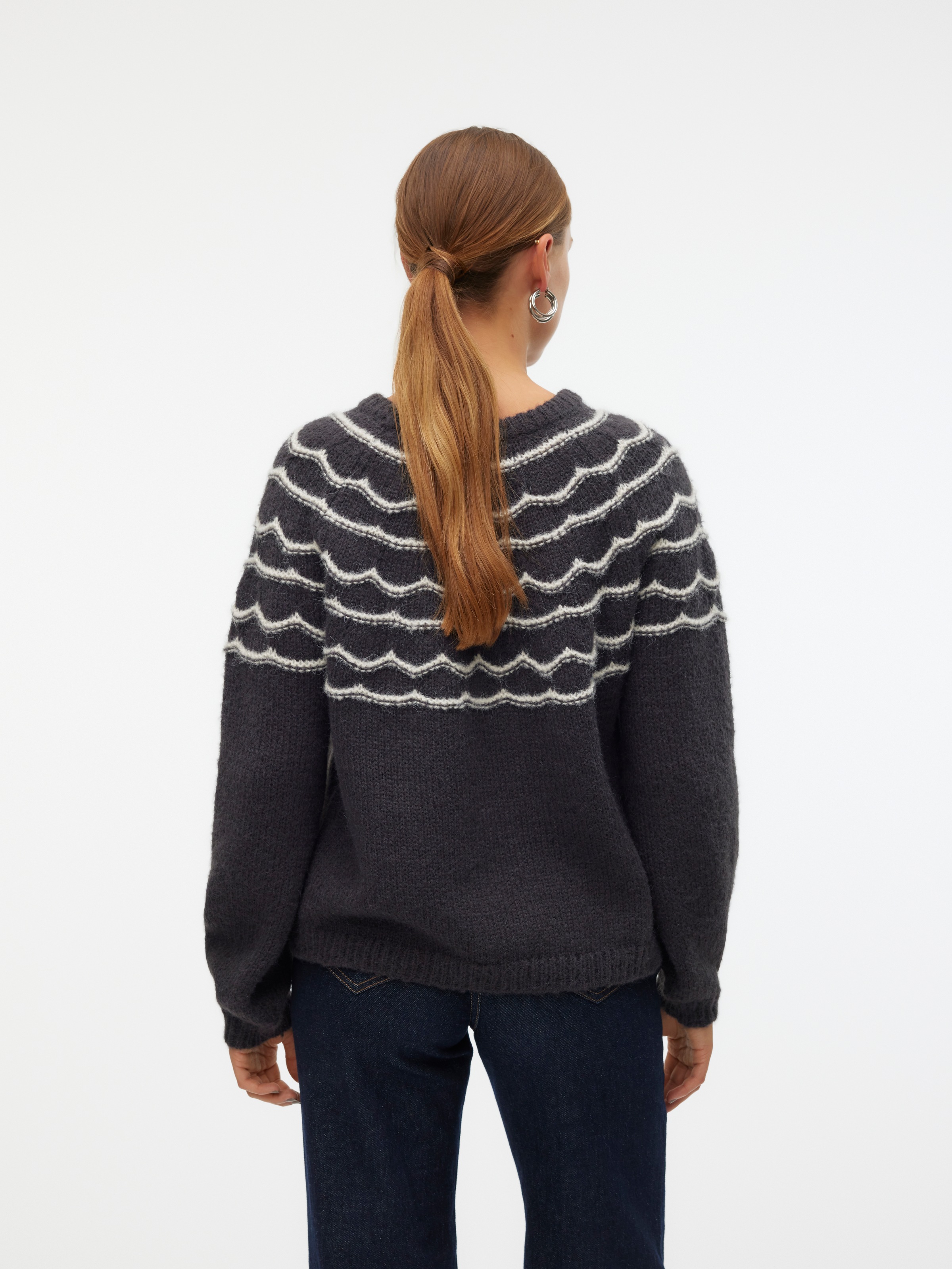 Rollkragen Pullover Damen Pulli Oversize Schwarz Grobstrickpullover Vero  Moda Rollkragen Grobstrick Oversize