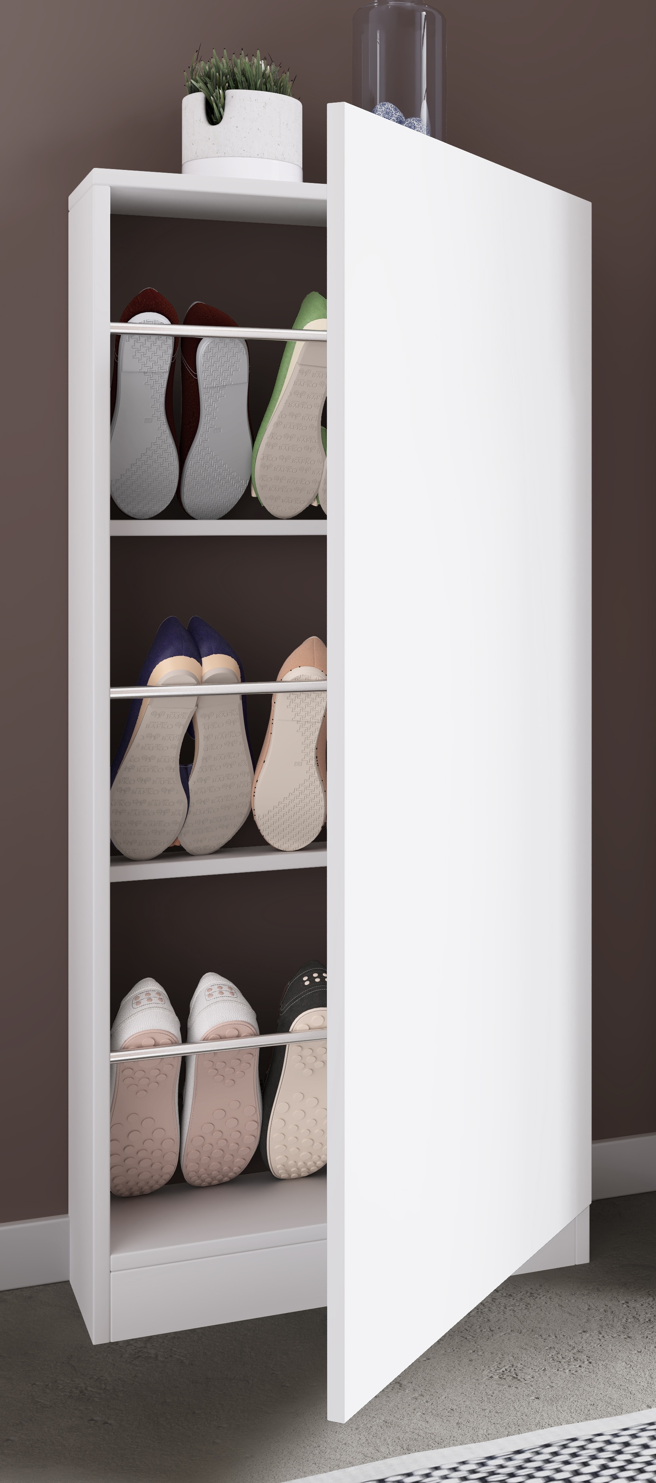 VCM Schuhschrank »Holz Schuhschrank Schuhkommode Fulisa L« 1 Stk. tlg.