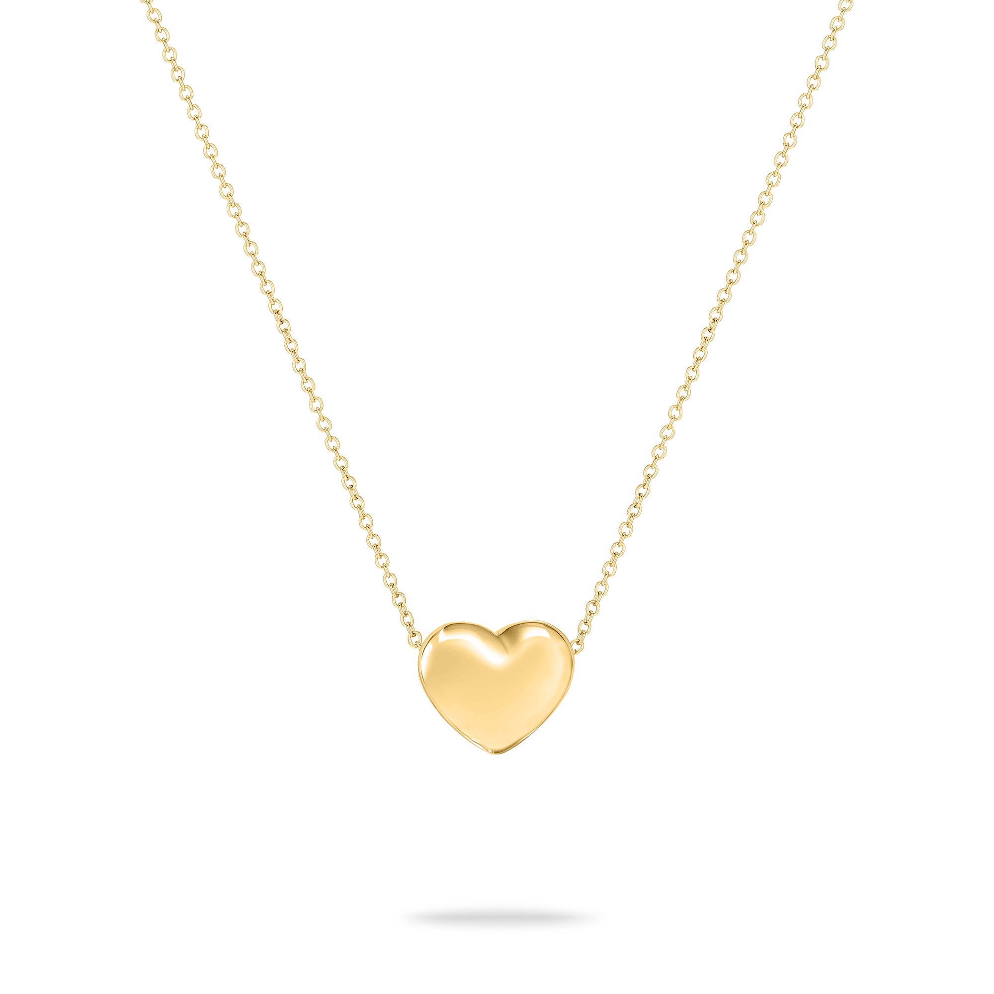 Echtzeit Kette mit Anhänger »Schmuck Geschenk Edelstahl Halskette Puffy Heart Herz«