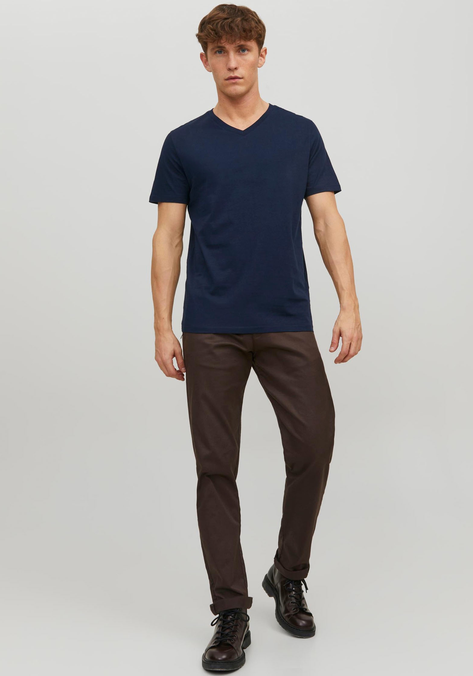 Jack & Jones V-Shirt »JJEORGANIC BASIC TEE«