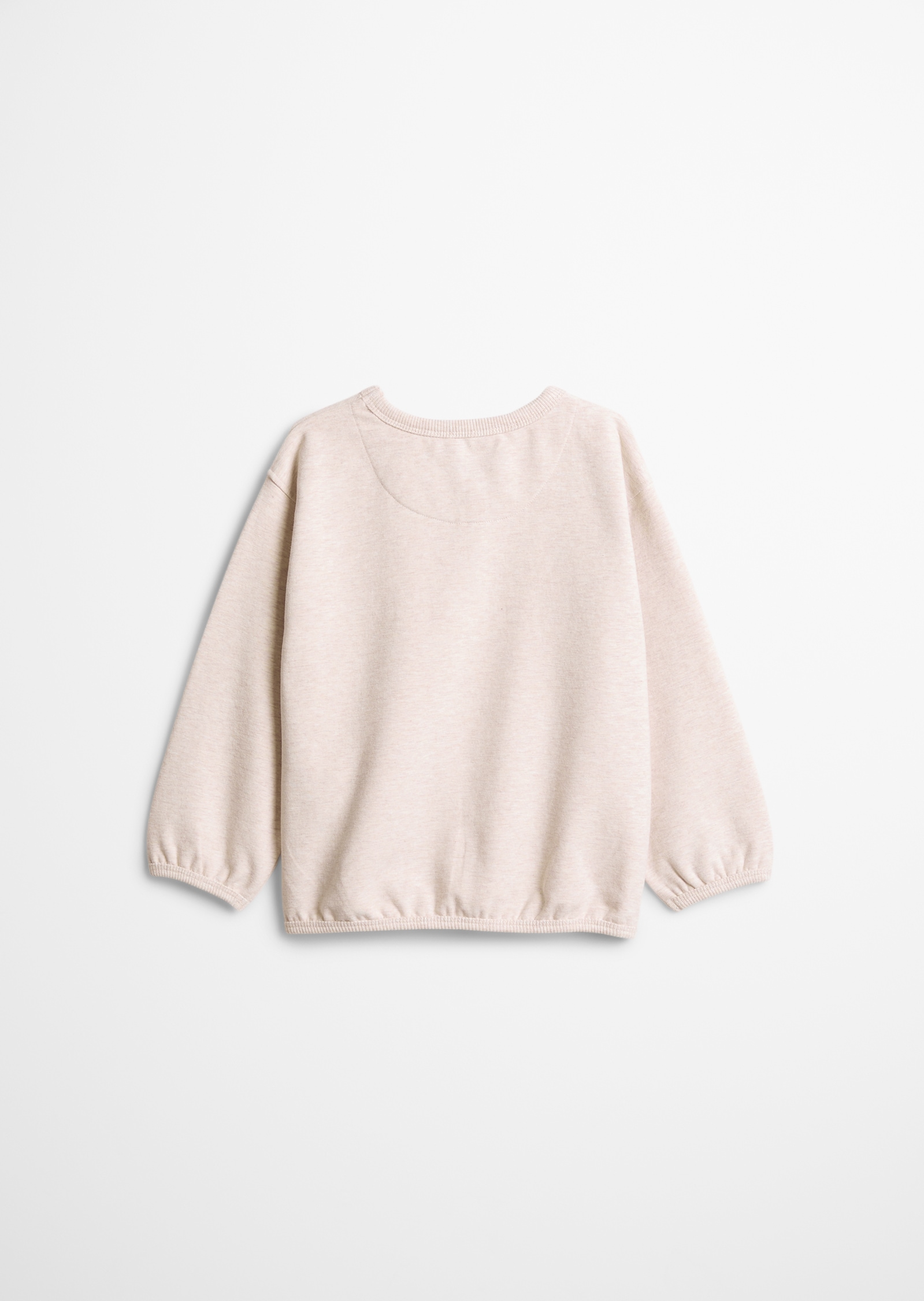 Marc O'Polo Sweatshirt , Tonale „Smile“-Stickerei mit liebevollen Details, meliert
