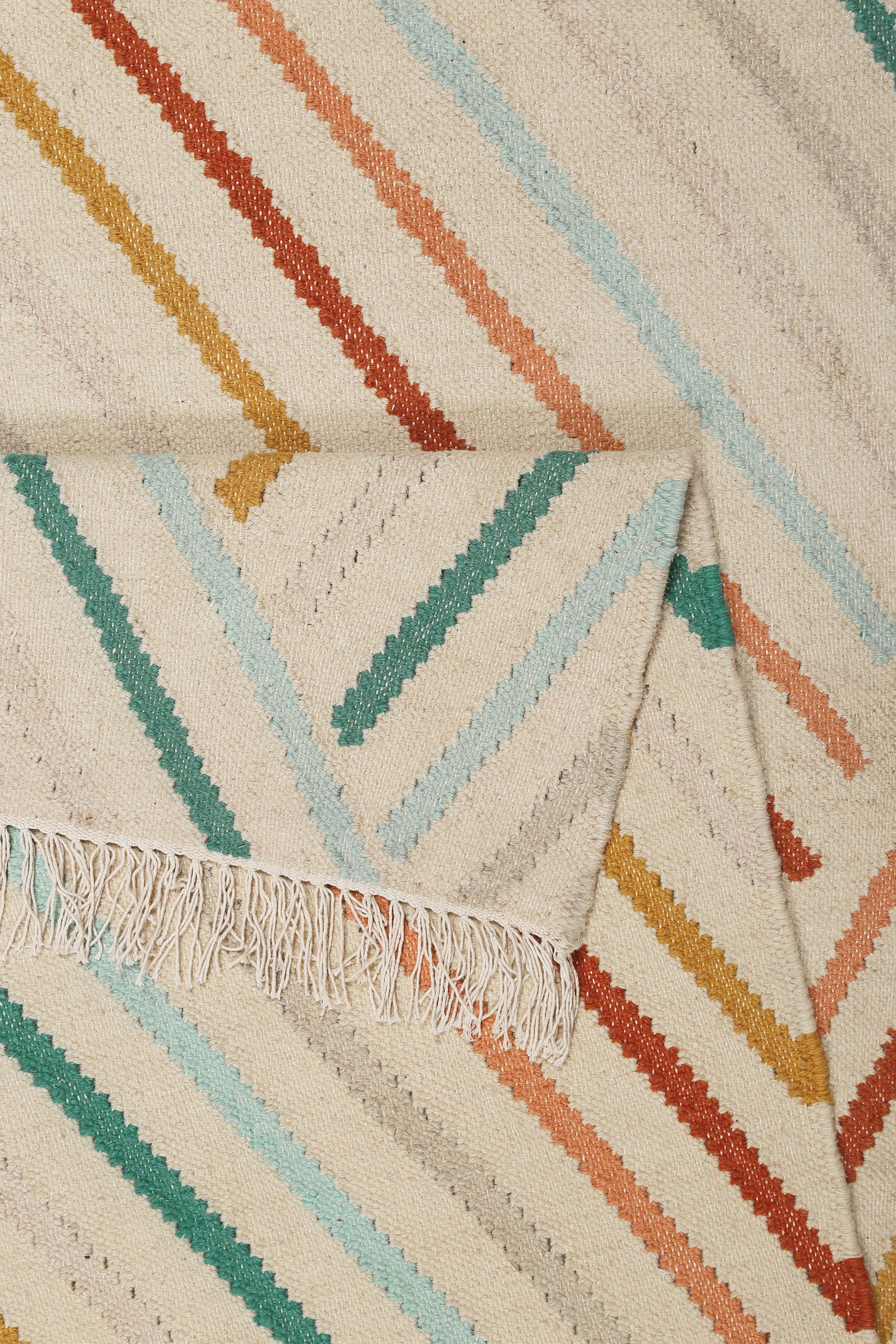 Wecon home Teppich »Modern Pop« rechteckig 5 mm Höhe handgewebt, robust, strapazierfähig, skandinavisch, Naturfaser