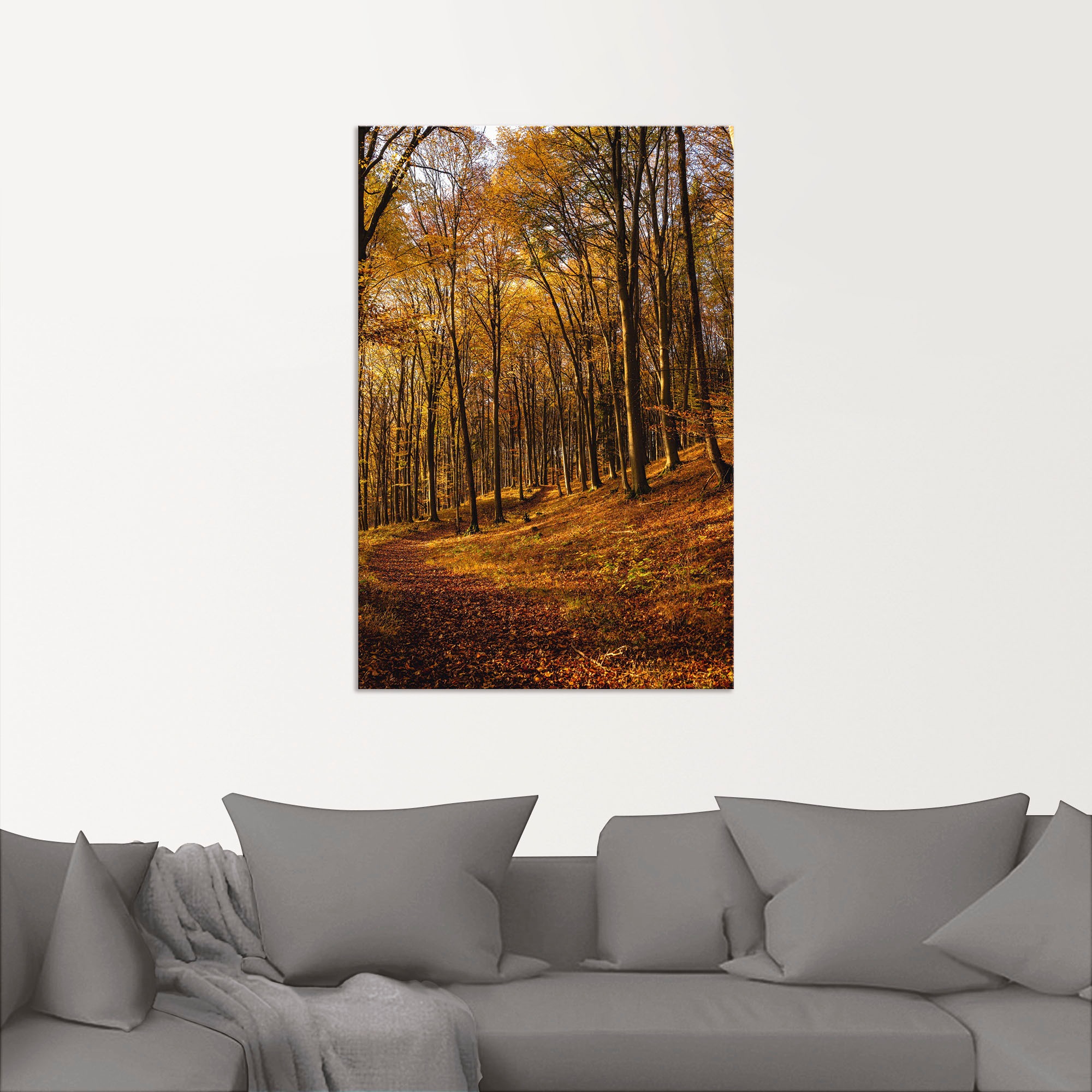 Sonnenuntergang«, »Schöne Artland auf Waldbilder, bei Poster St.), versch. Größen Wandaufkleber Raten (1 Leinwandbild, als Alubild, oder in bestellen Wandbild Herbstfarben