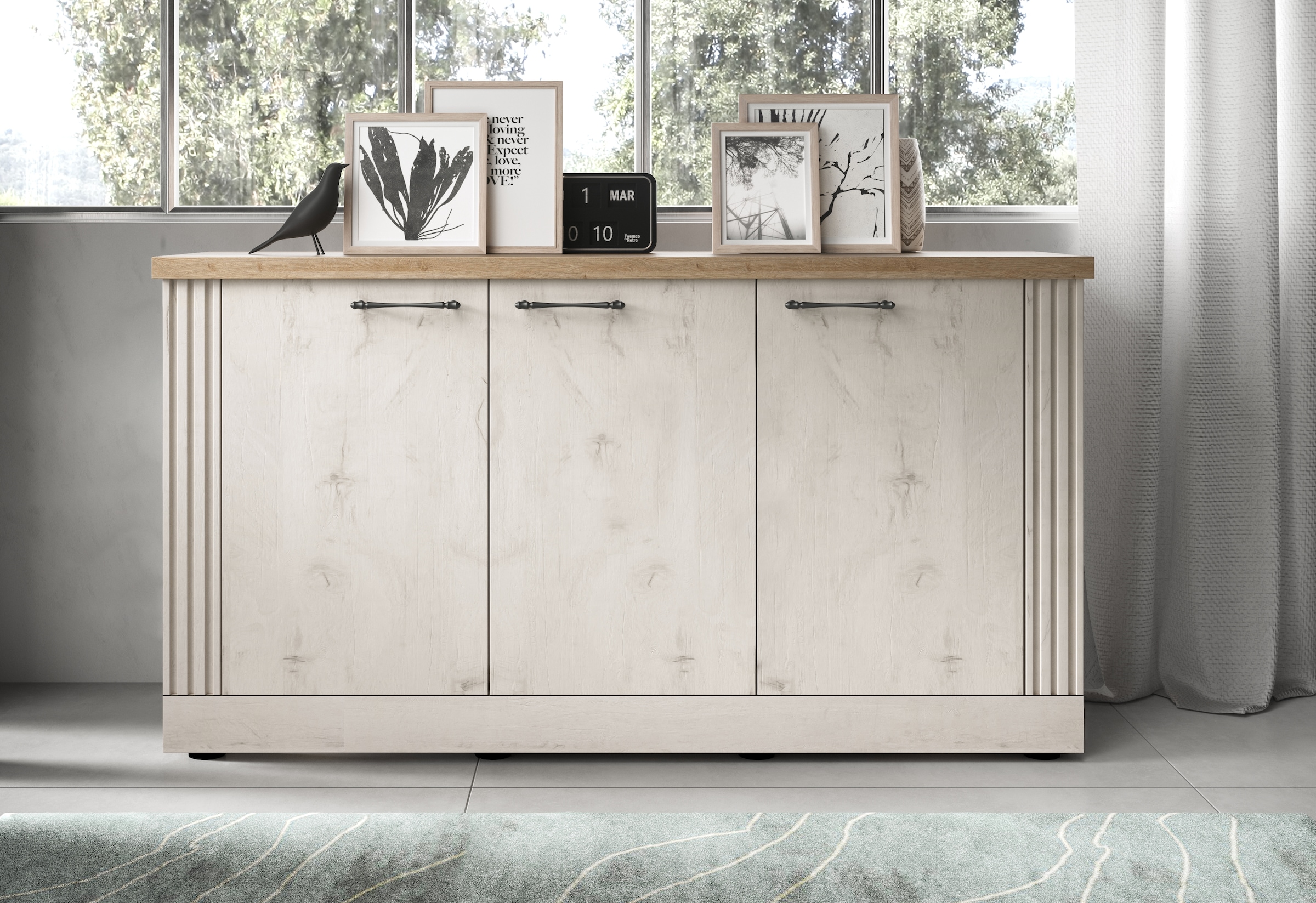 Sideboard »Country Breite 164 cm, Kommode mit 3 Türen, Anrichte im«, Landhausstil,...