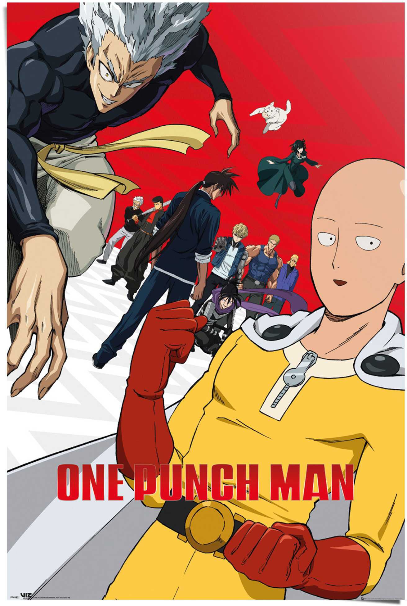 [Sofortige Lieferung! Bis zum halben Preis! ] Reinders! Poster »One Punch Man Japan Manga (1 Webcomic Saitama«, Rechnung auf - Superheld kaufen - - St.)