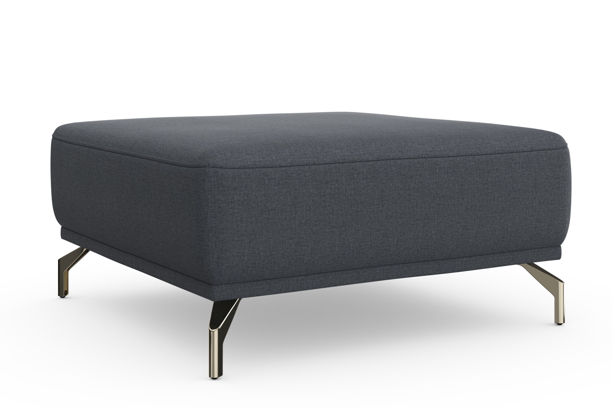 sit&more Hocker »Bailando«, mit Federkern und satinierten Nickelfüßen